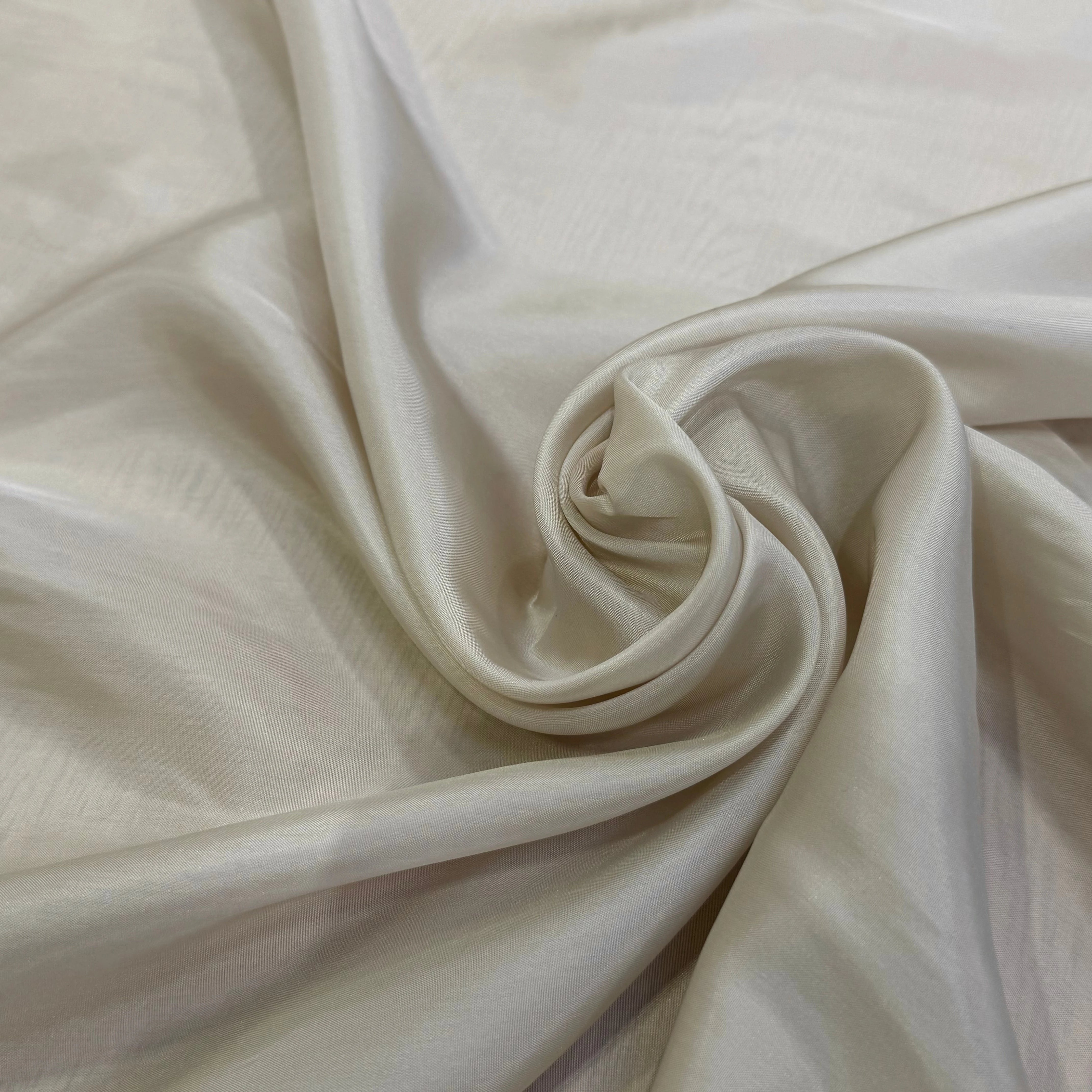 DOUBLURE FINE ACETATE CUPRO CRÈME LÉGÈREMENTMARRON LISSE - My Little Coupon