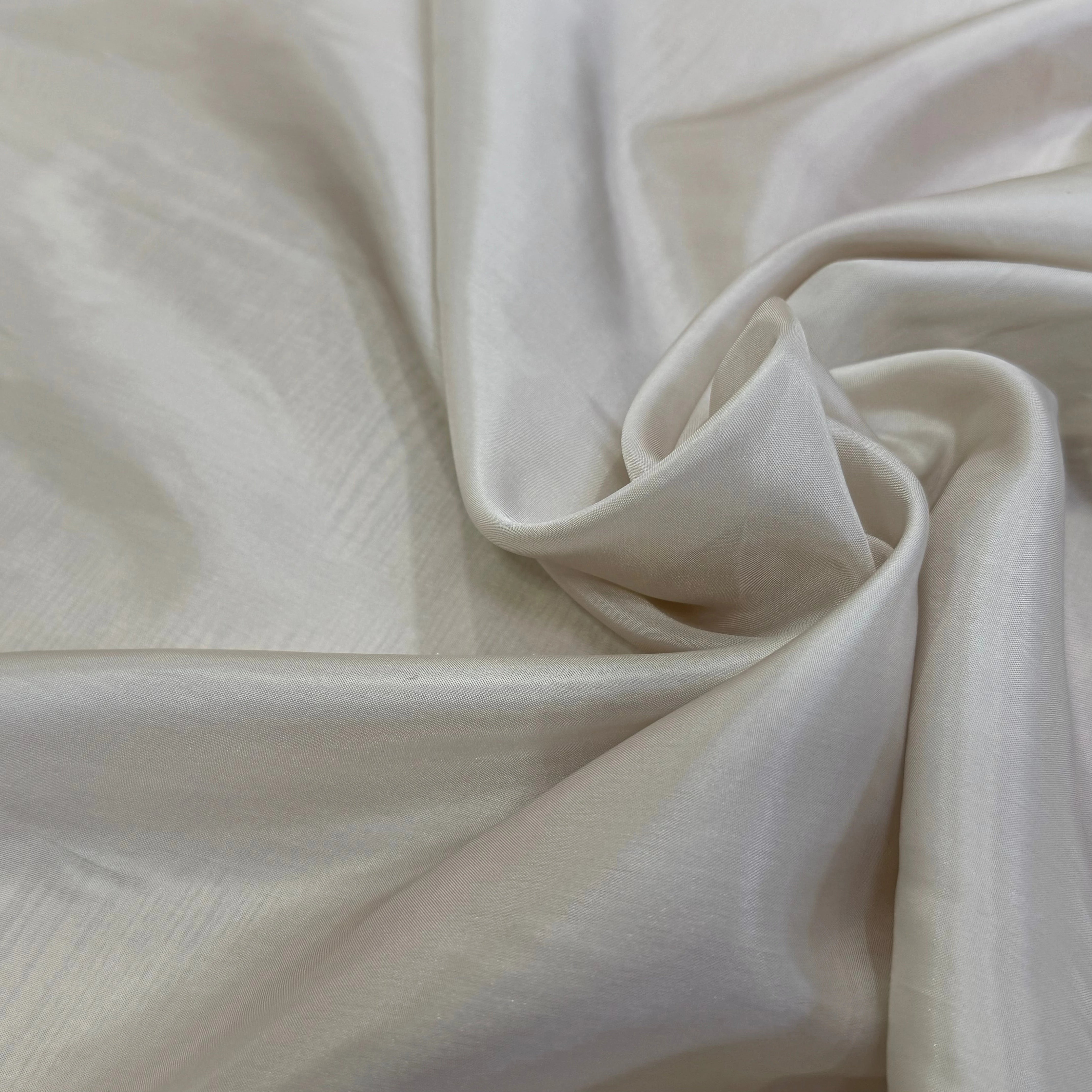 DOUBLURE FINE ACETATE CUPRO CRÈME LÉGÈREMENTMARRON LISSE - My Little Coupon