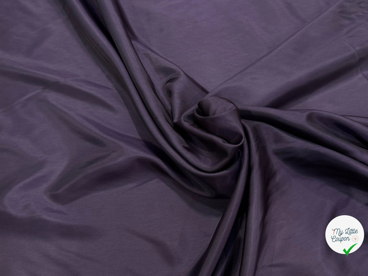 DOUBLURE FINE ET LISSE 100% CUPRO PRUNE - My Little Coupon