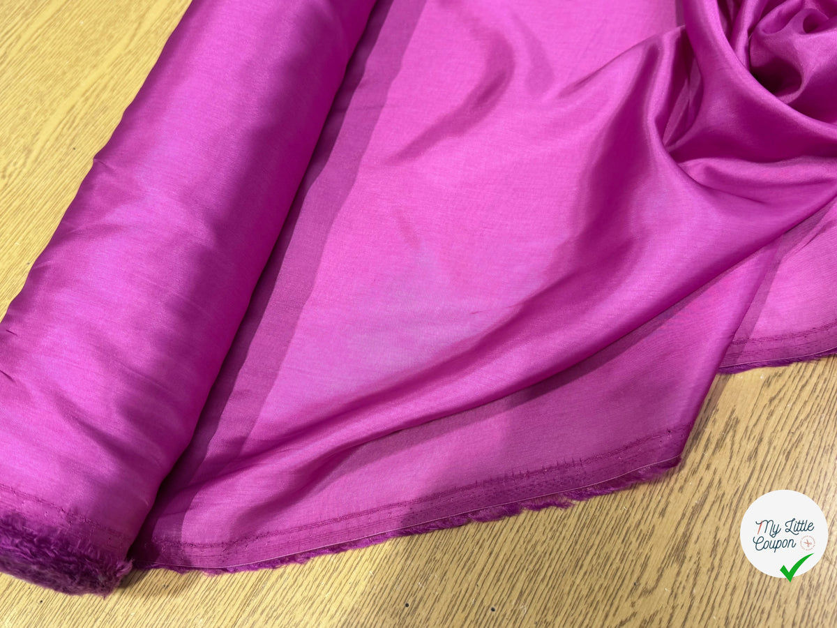 DOUBLURE FINE ET LISSE 62% ACETATE 38% CUPRO BARBIE PINK - My Little Coupon