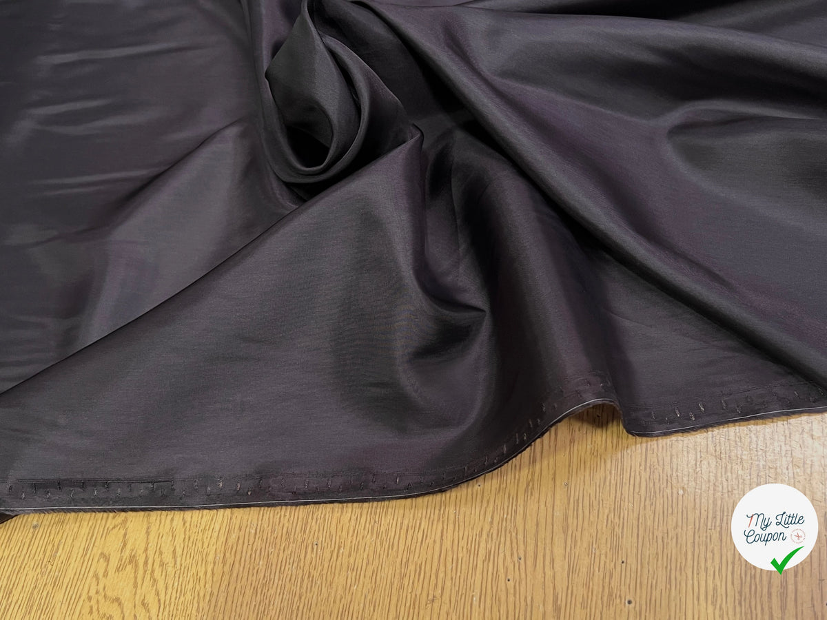 DOUBLURE FINE ET LISSE 62% ACETATE 38% CUPRO MARRON AUBERGINE - My Little Coupon