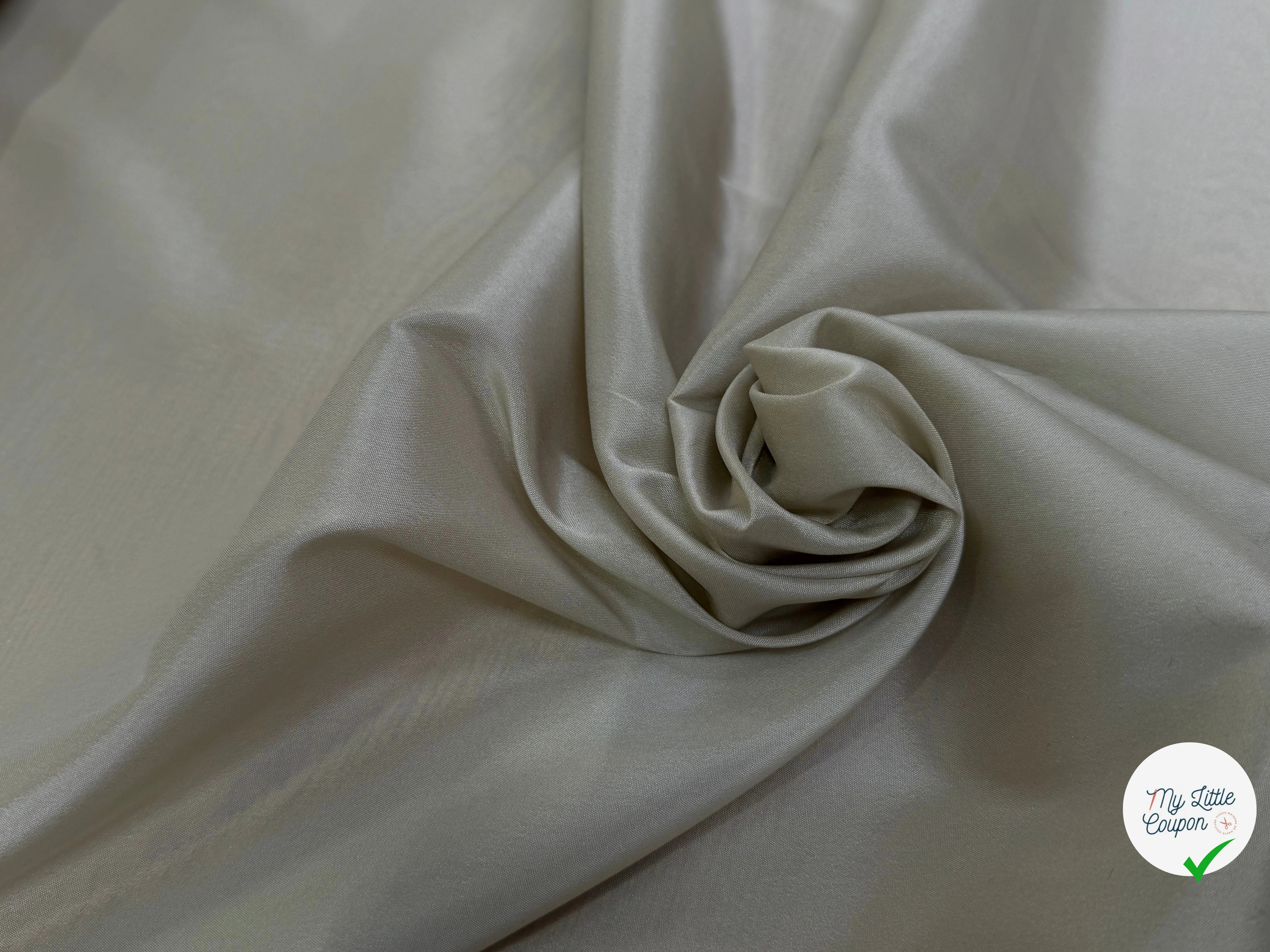 DOUBLURE FINE LÉGÈREMENT SATINÉE STRETCH BEIGE SABLÉ - My Little Coupon