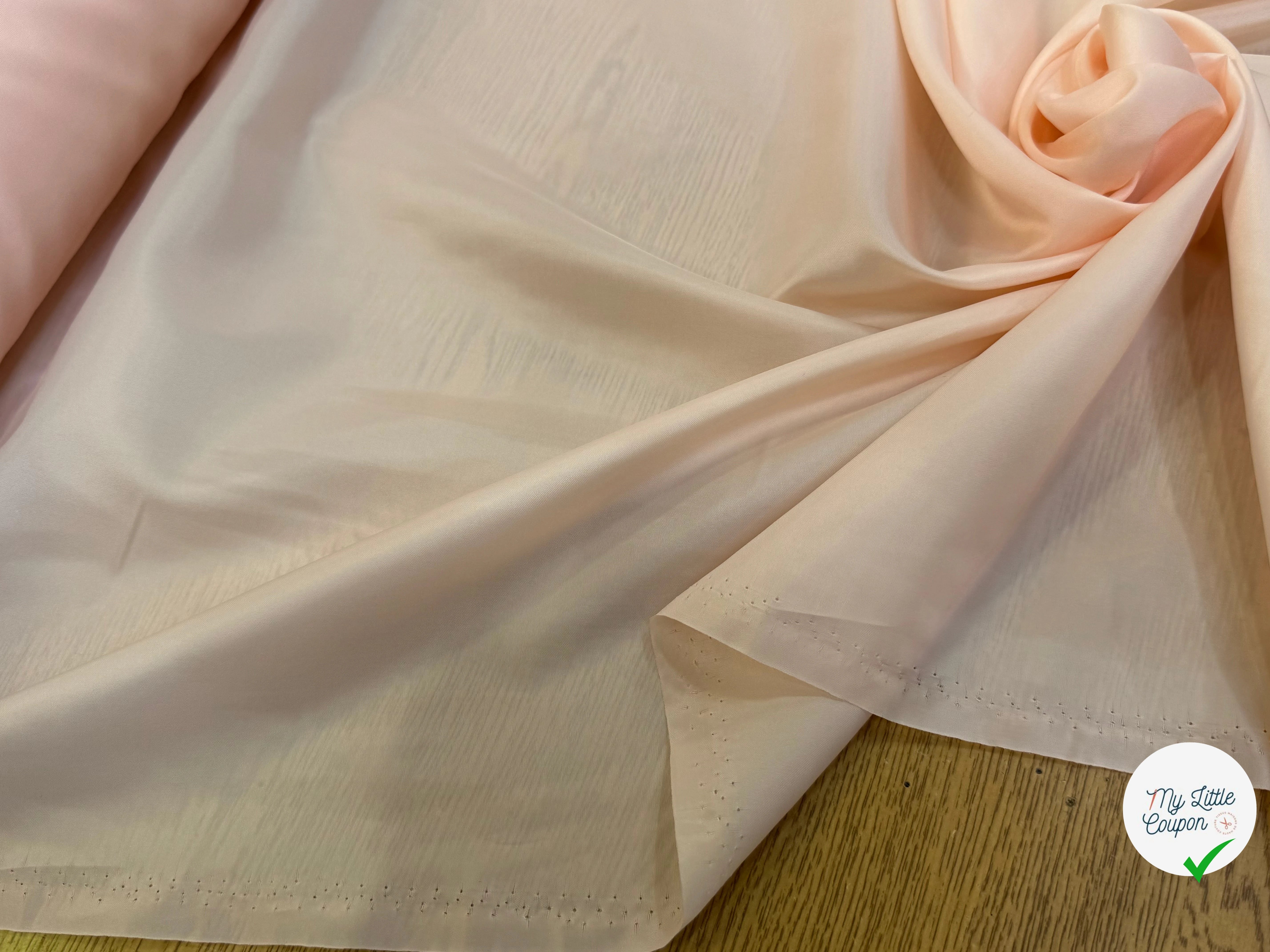 DOUBLURE FINE ROSE SAUMON CLAIR - My Little Coupon