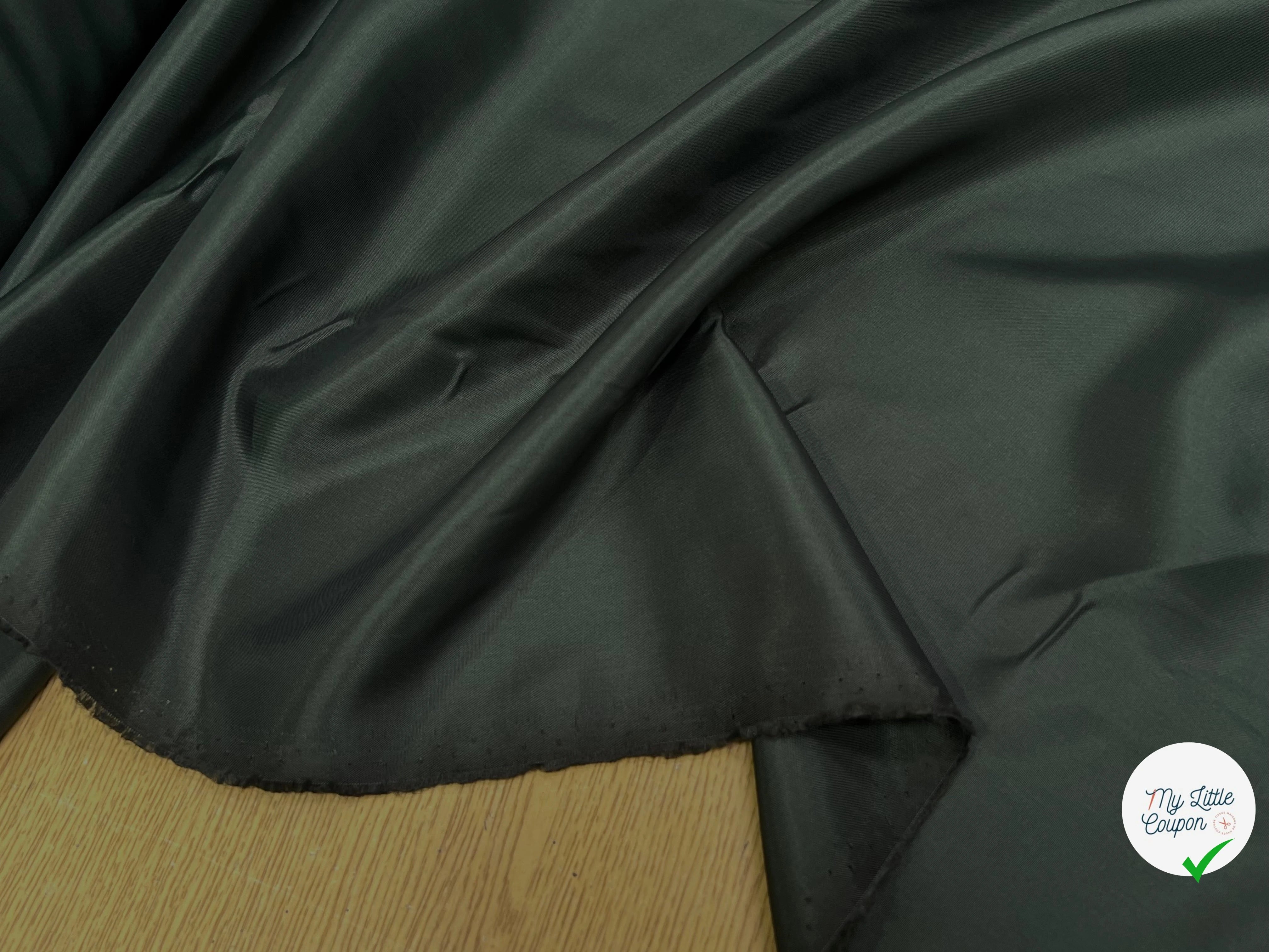 DOUBLURE FINE SATINÉE VERT FORÊT 38% ACETATE - My Little Coupon