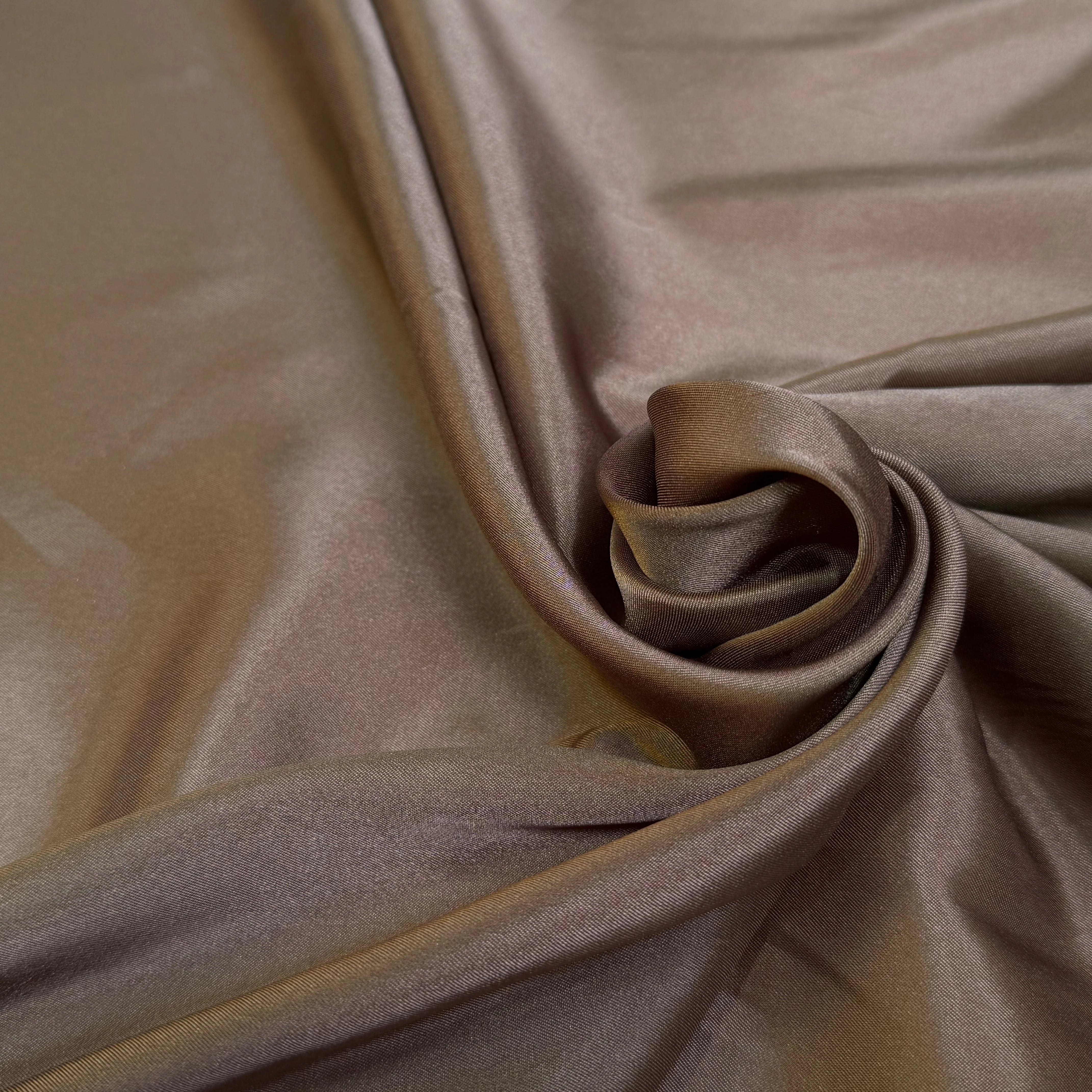 DOUBLURE FLUIDE 68% ACETATE LÉGÈREMENT SATINÉE MARRON CARAMEL - My Little Coupon