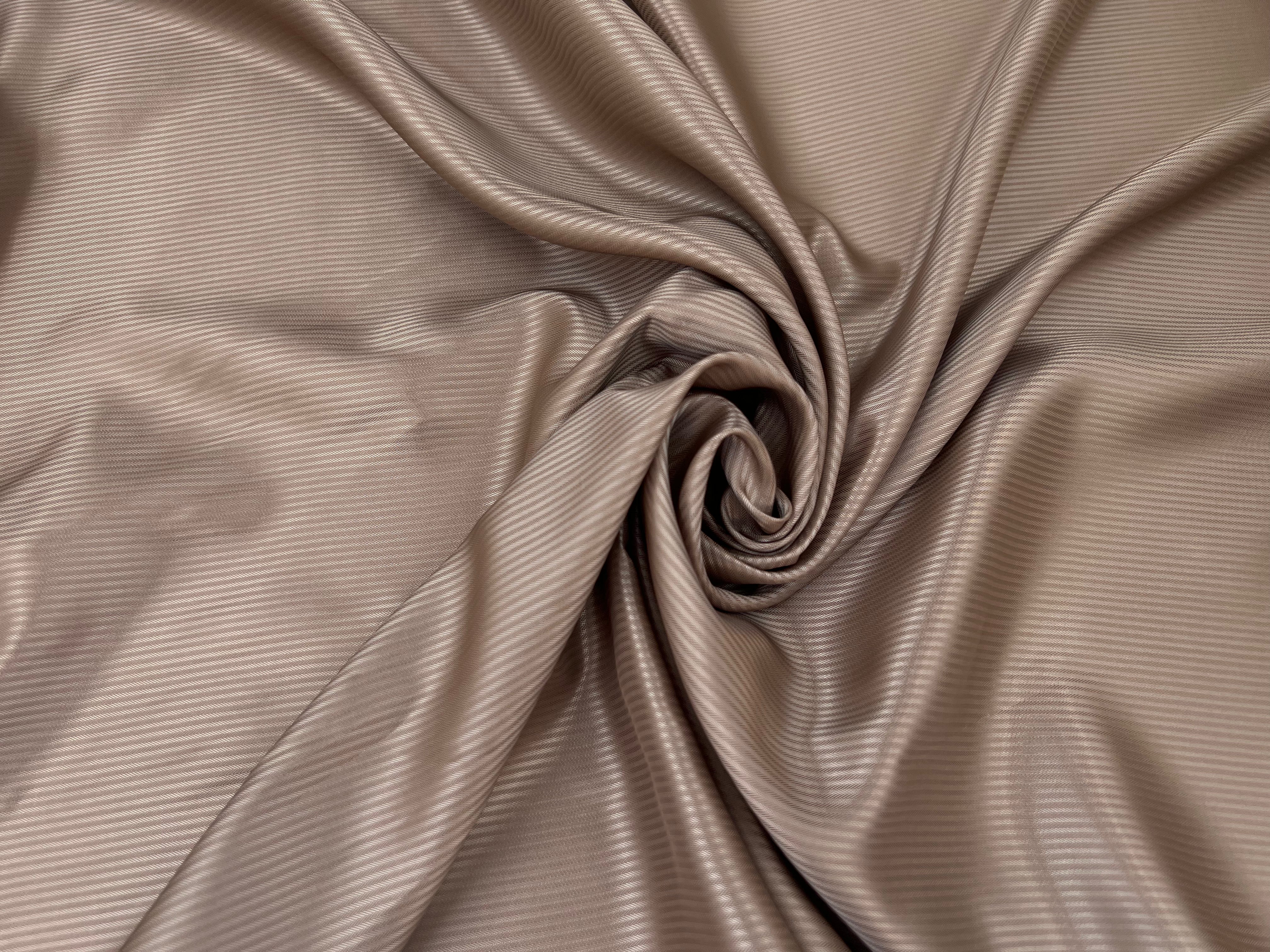 DOUBLURE JACQUARD RAYURES RÉGLISSE MSO