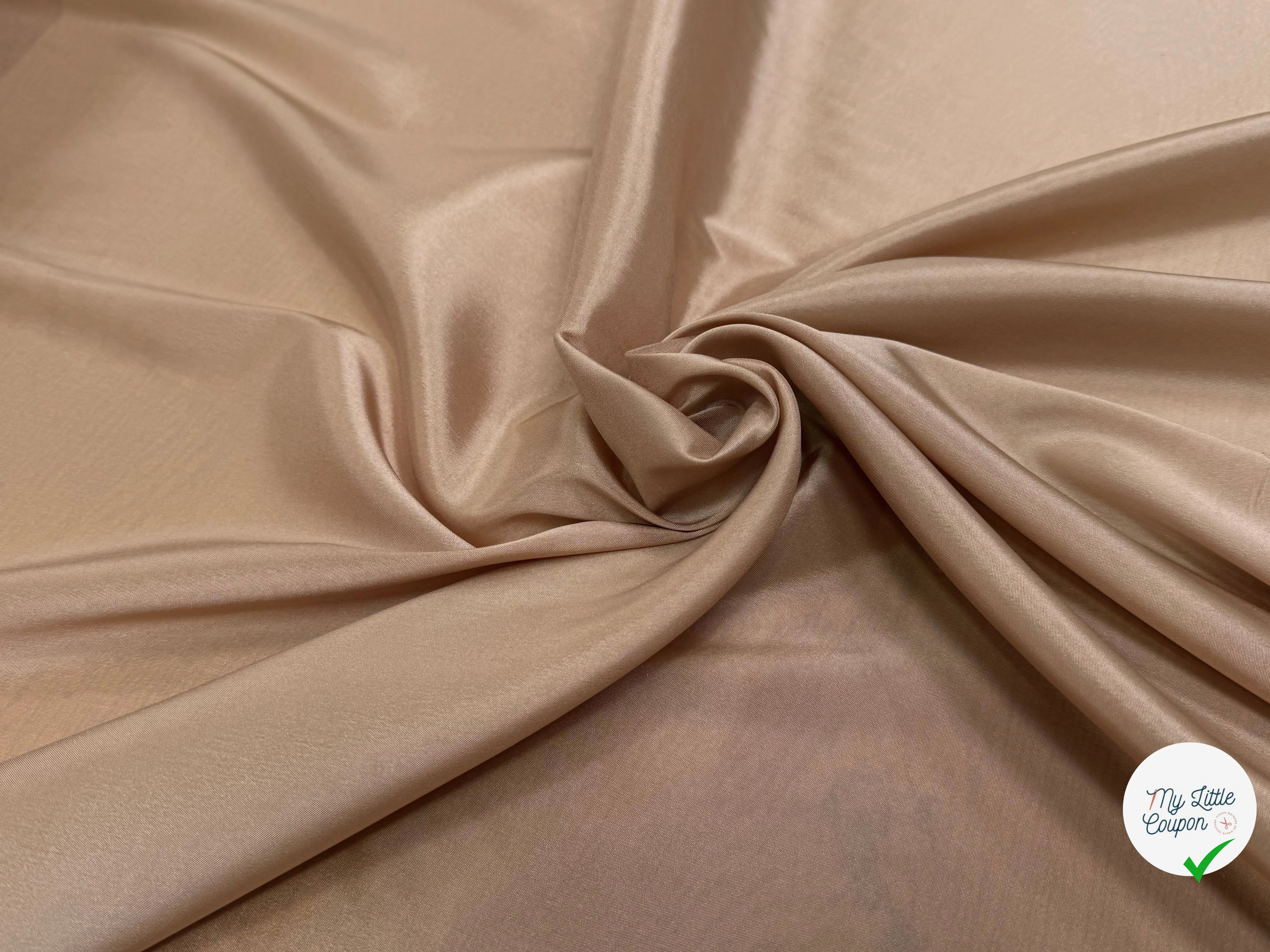 DOUBLURE LÉGÈREMENT SATINÉE BEIGE CRÊME - My Little Coupon