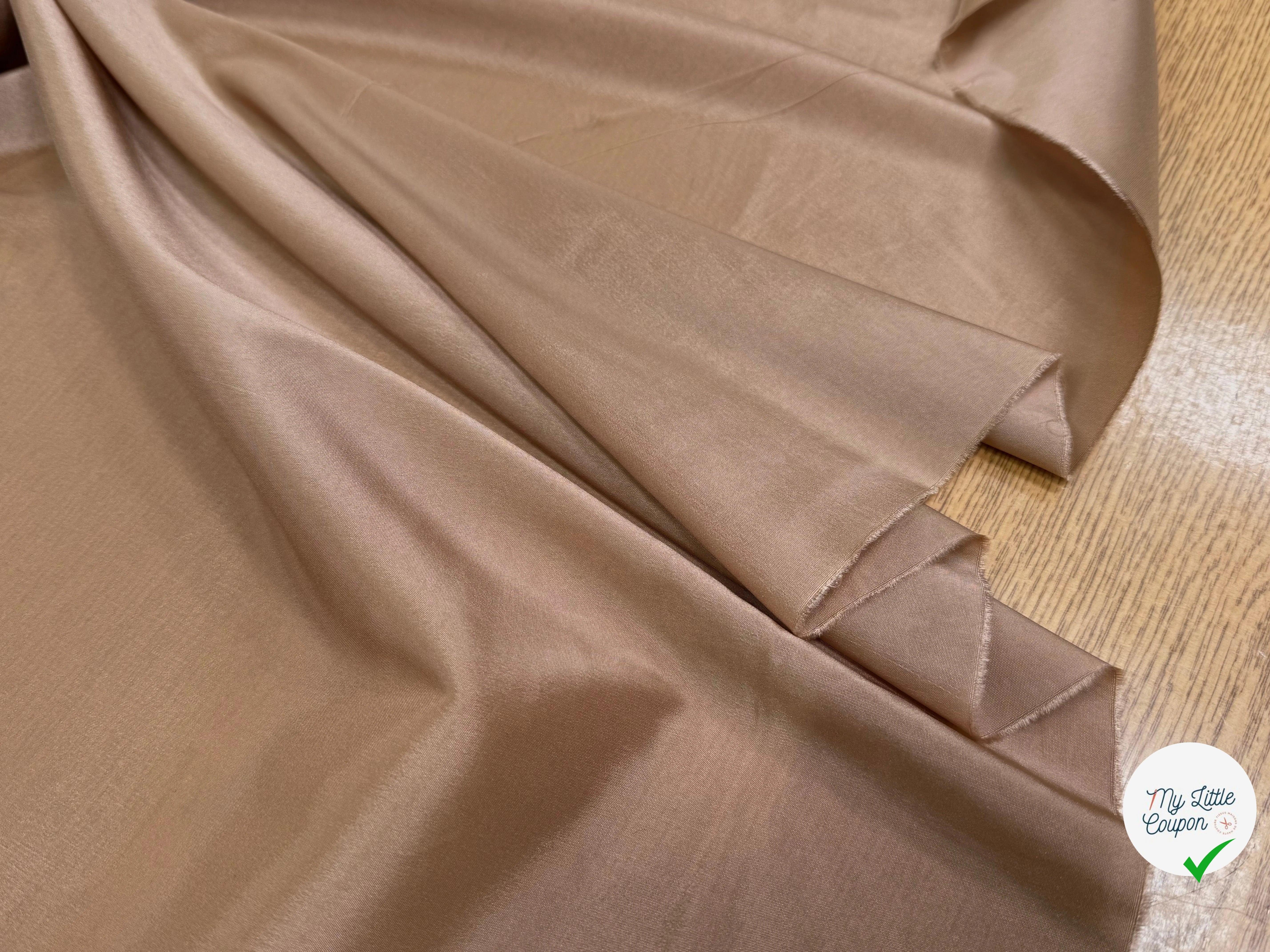 DOUBLURE LÉGÈREMENT SATINÉE BEIGE CRÊME - My Little Coupon