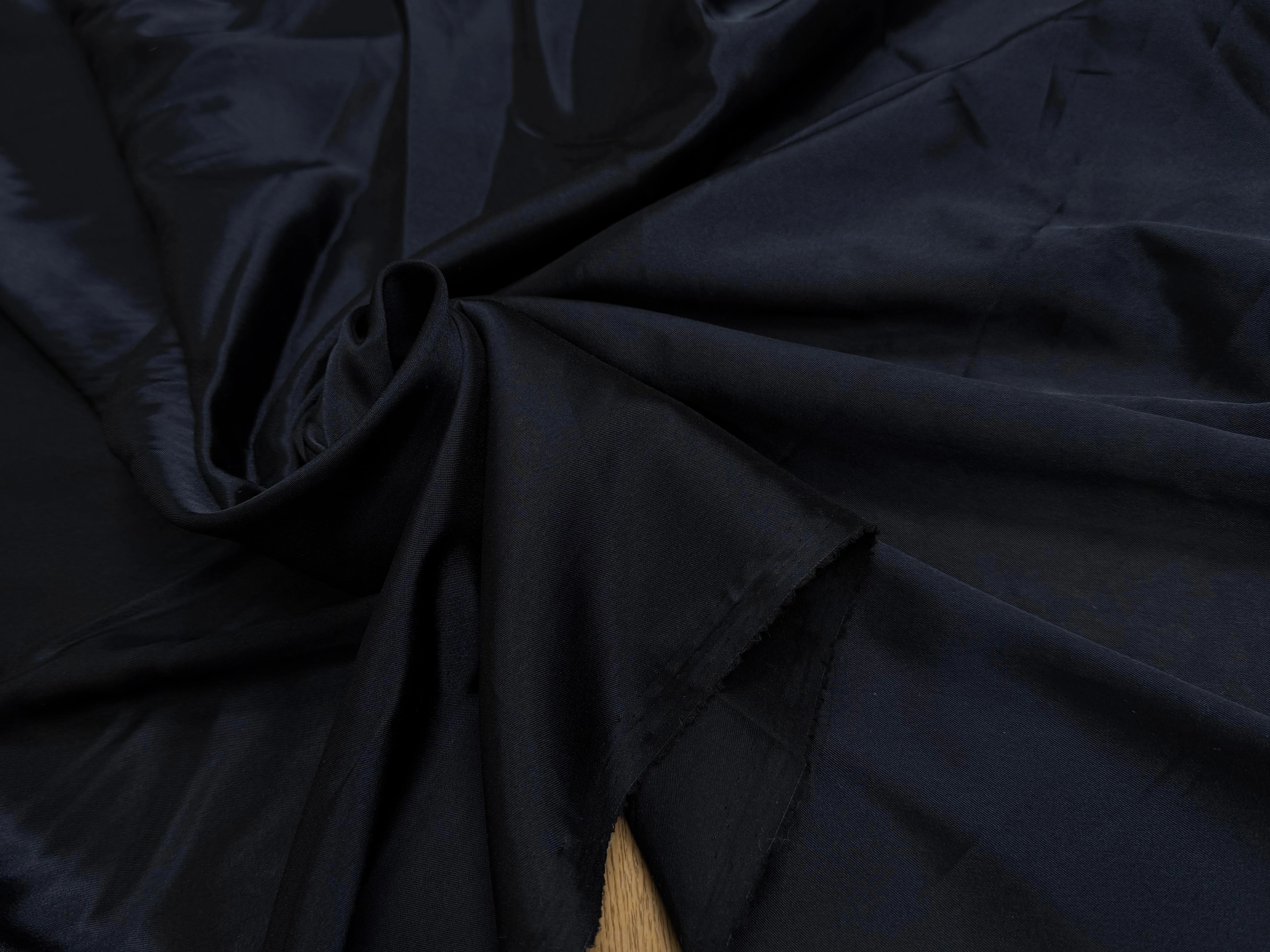 DOUBLURE LÉGÈREMENT SATINÉE STRETCH BLEU MARINE FONCÉ - My Little Coupon