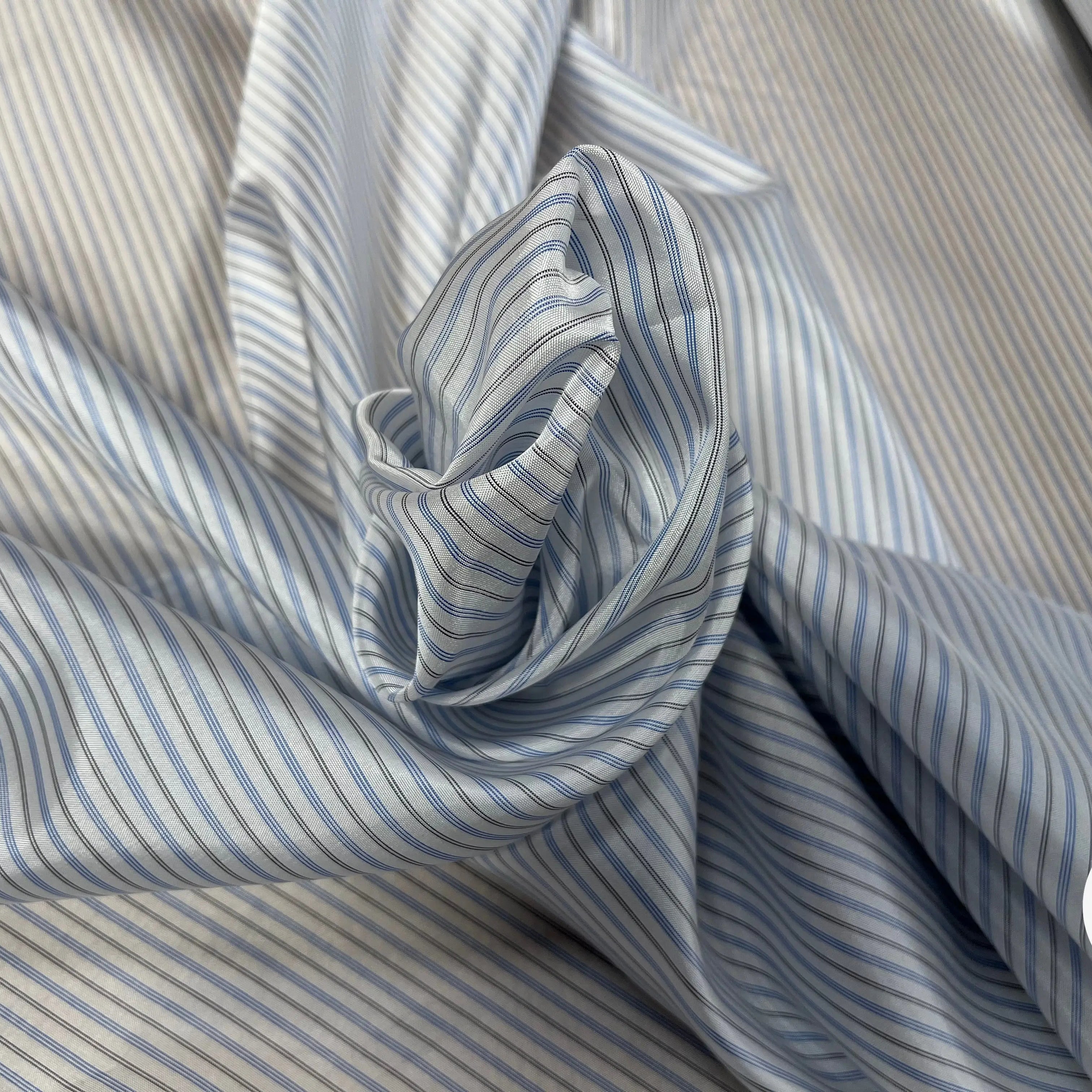 DOUBLURE MIGNONNETTE ACV A RAYURE BLEUE GRISE FOND BLANC - My Little Coupon