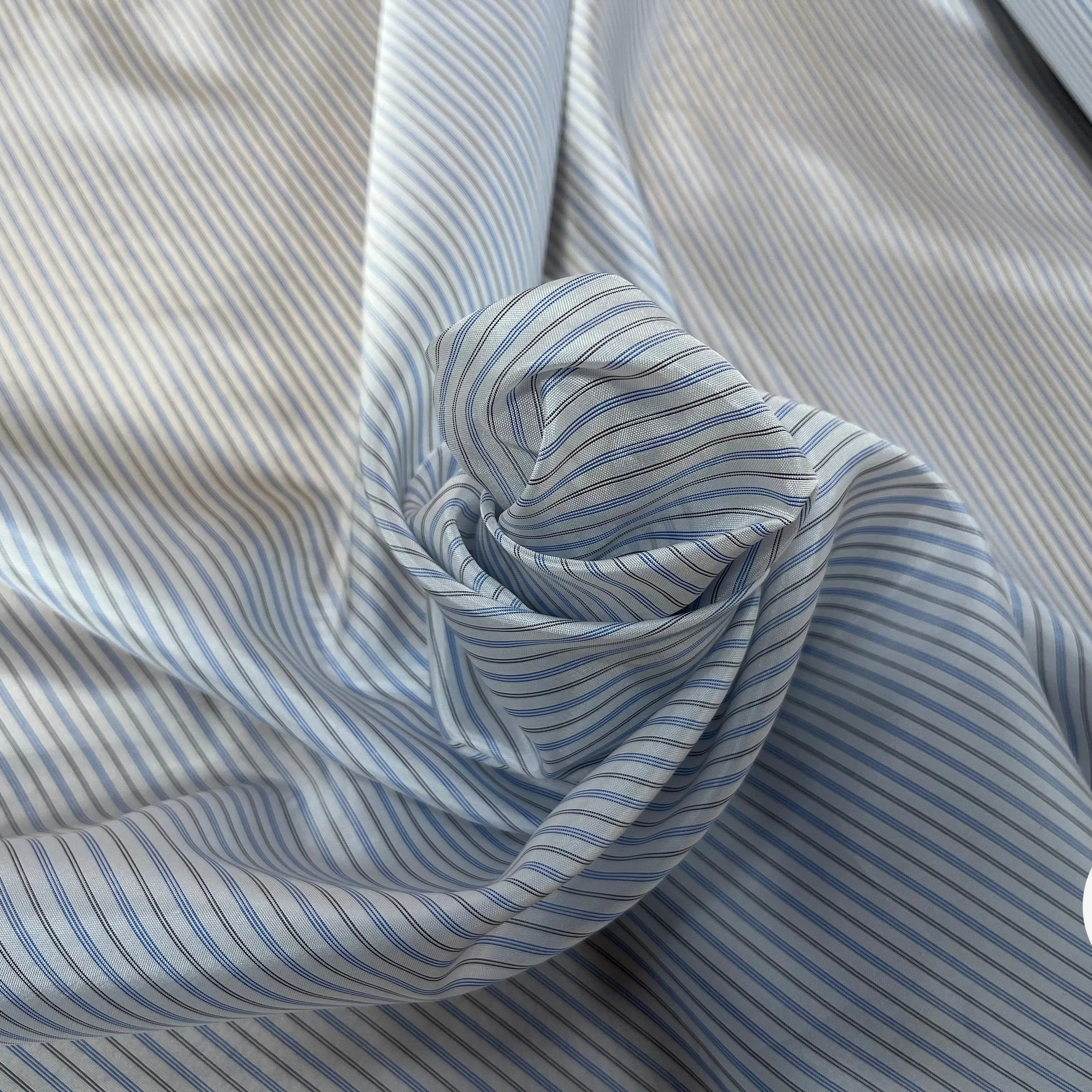 DOUBLURE MIGNONNETTE ACV A RAYURE BLEUE GRISE FOND BLANC - My Little Coupon