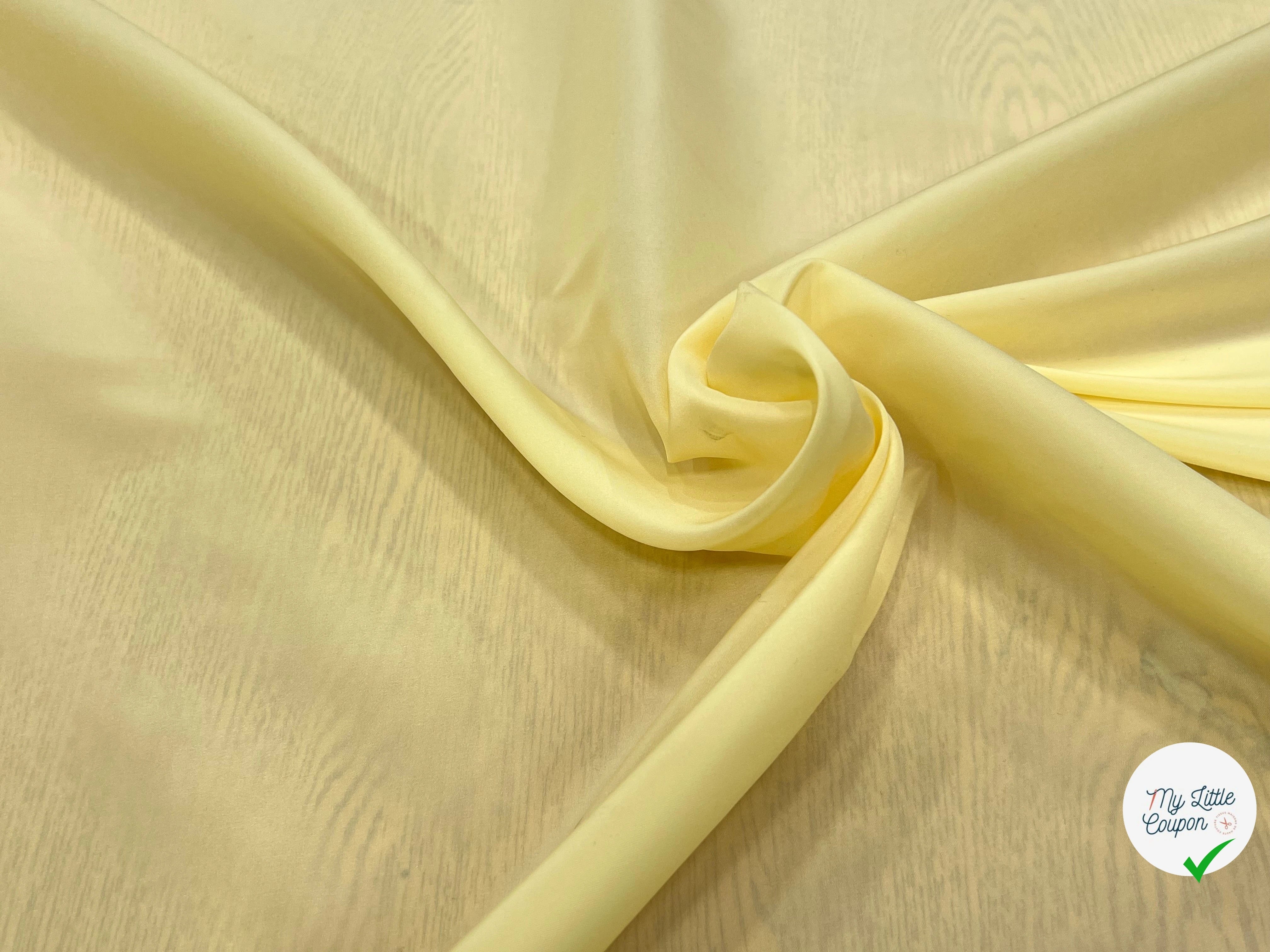 DOUBLURE NYLON FIN JAUNE VANILLE - My Little Coupon