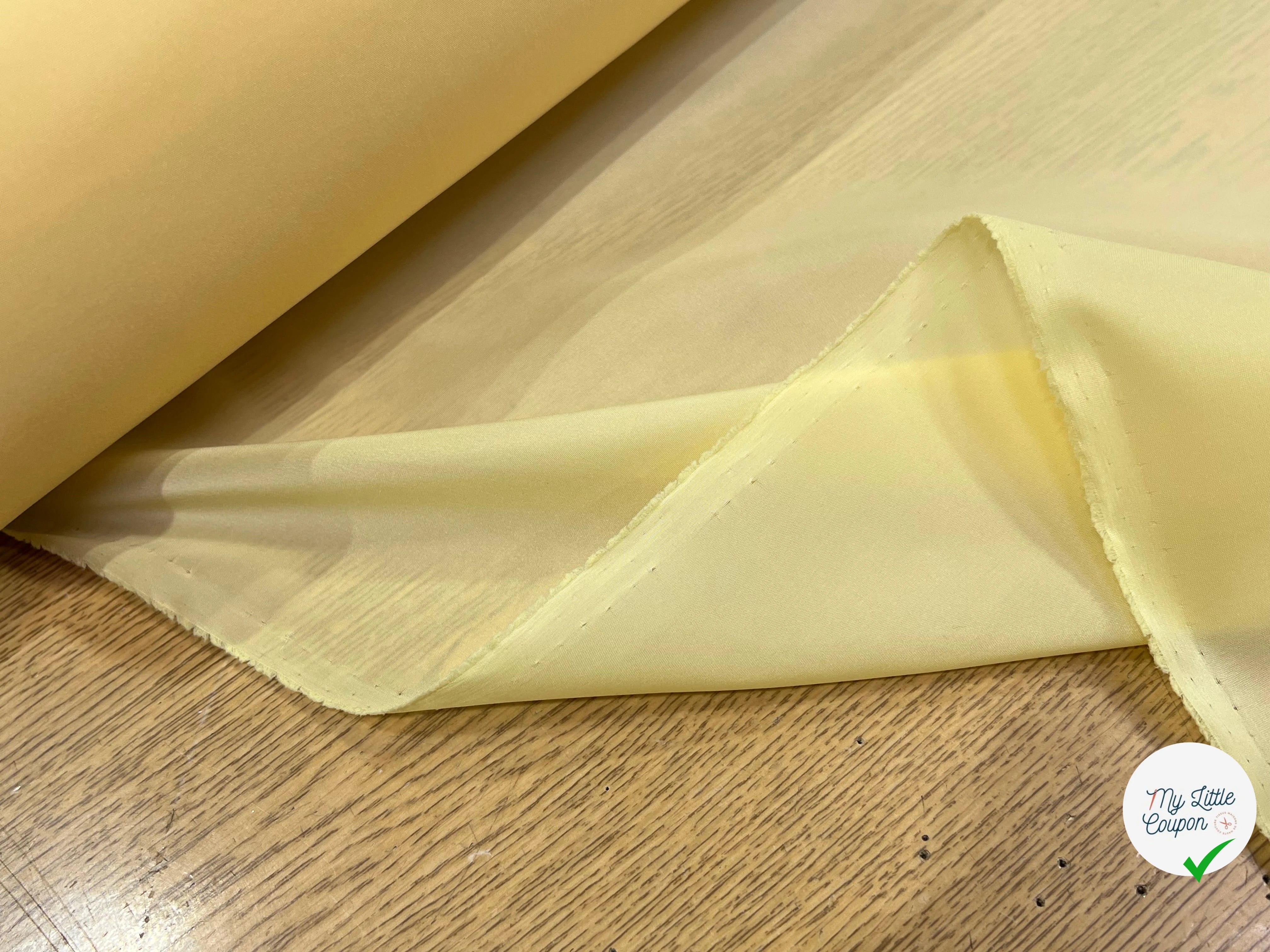 DOUBLURE NYLON FIN JAUNE VANILLE - My Little Coupon