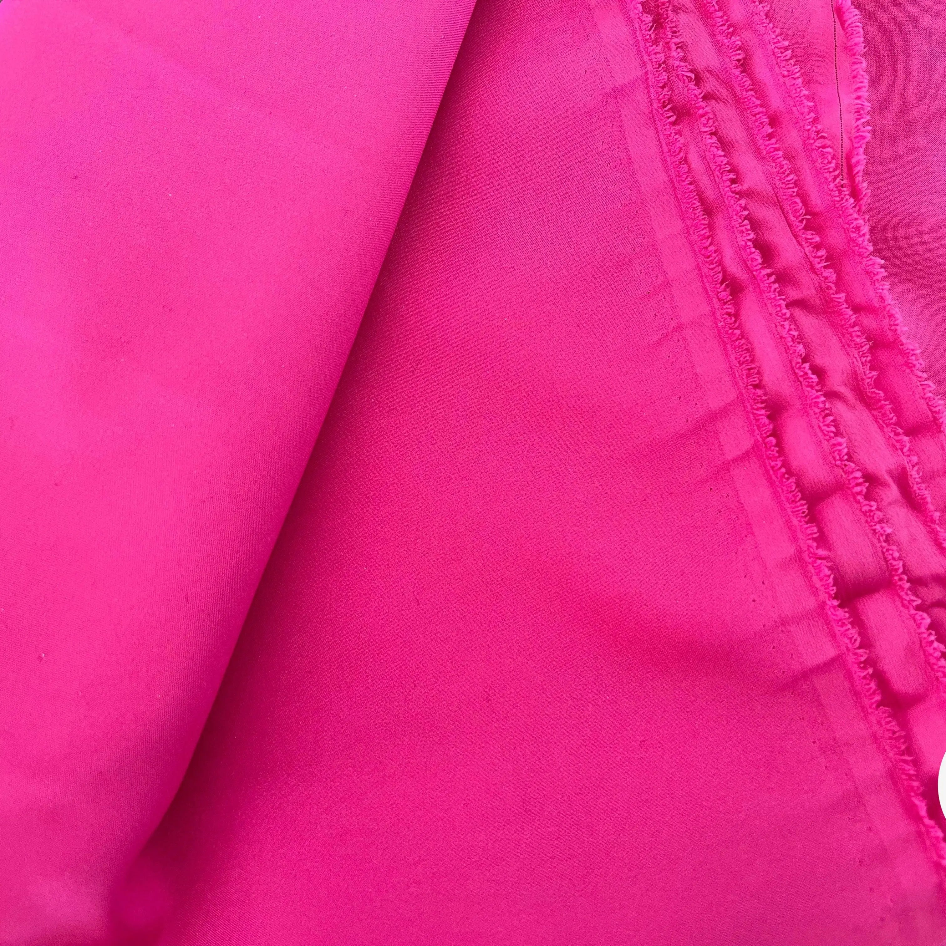 DOUBLURE PONGÉ FUCHSIA - My Little Coupon - tissu - coudre