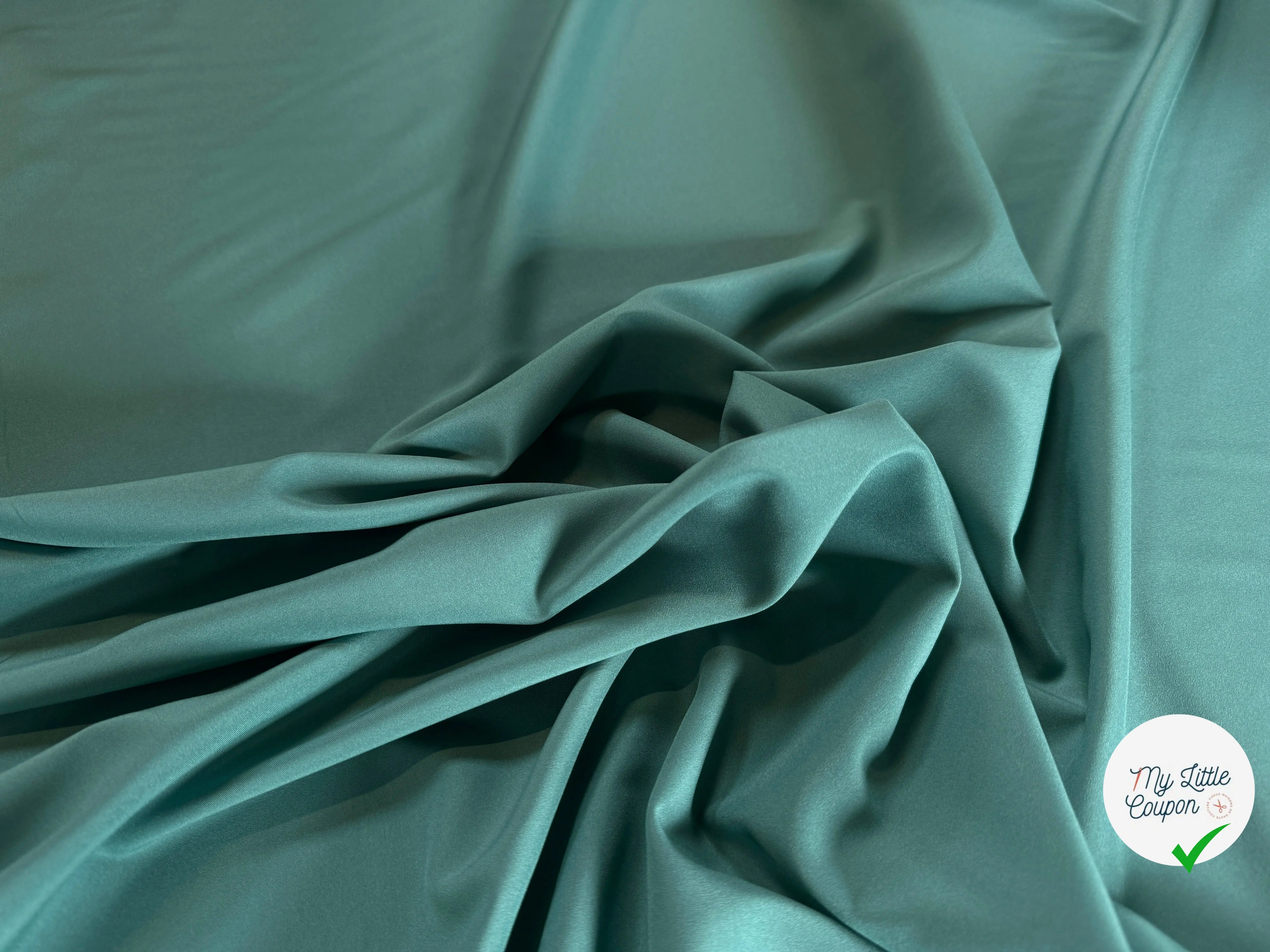 DOUBLURE PONGÉ VERT - My Little Coupon