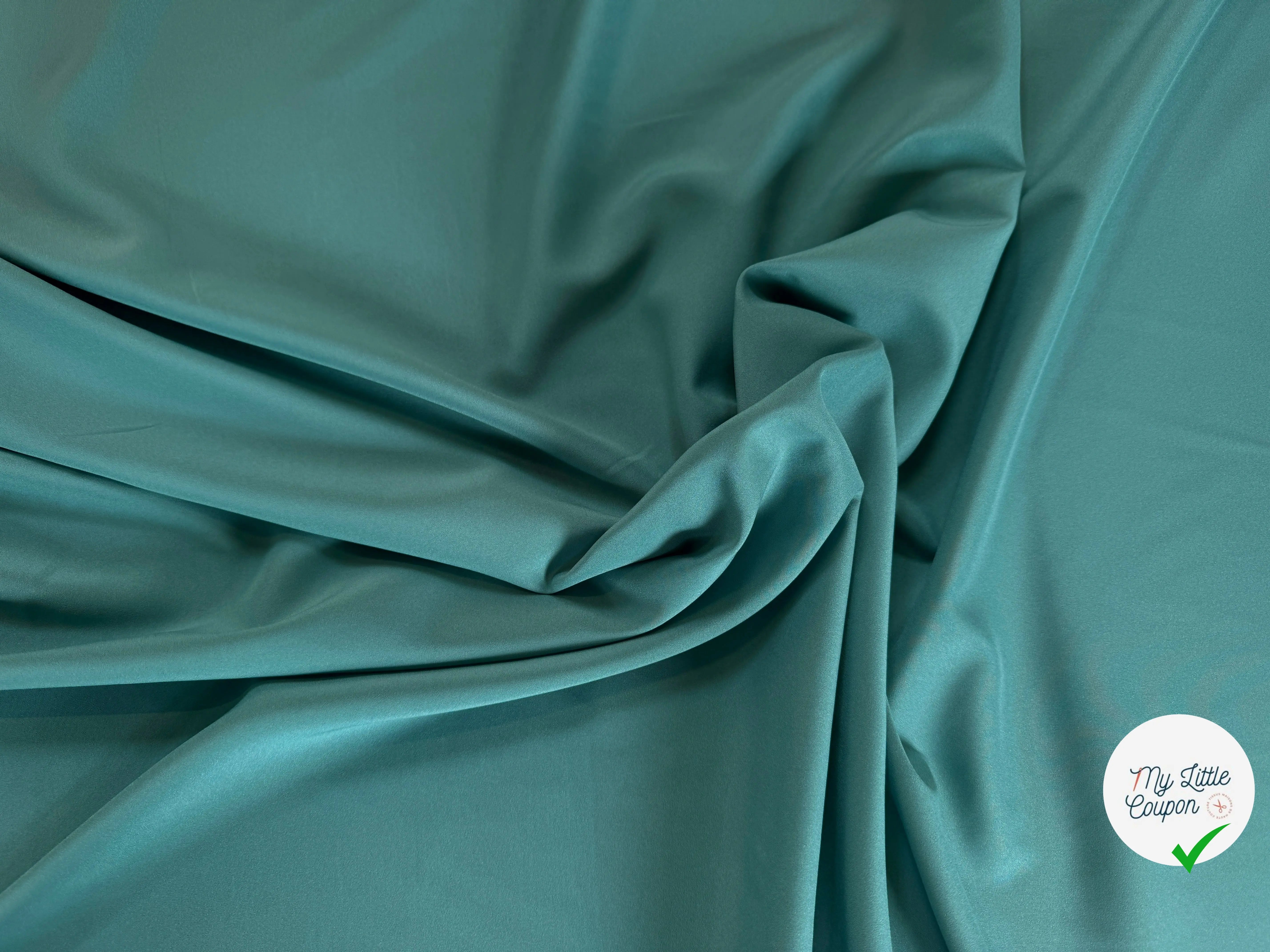 DOUBLURE PONGÉ VERT - My Little Coupon