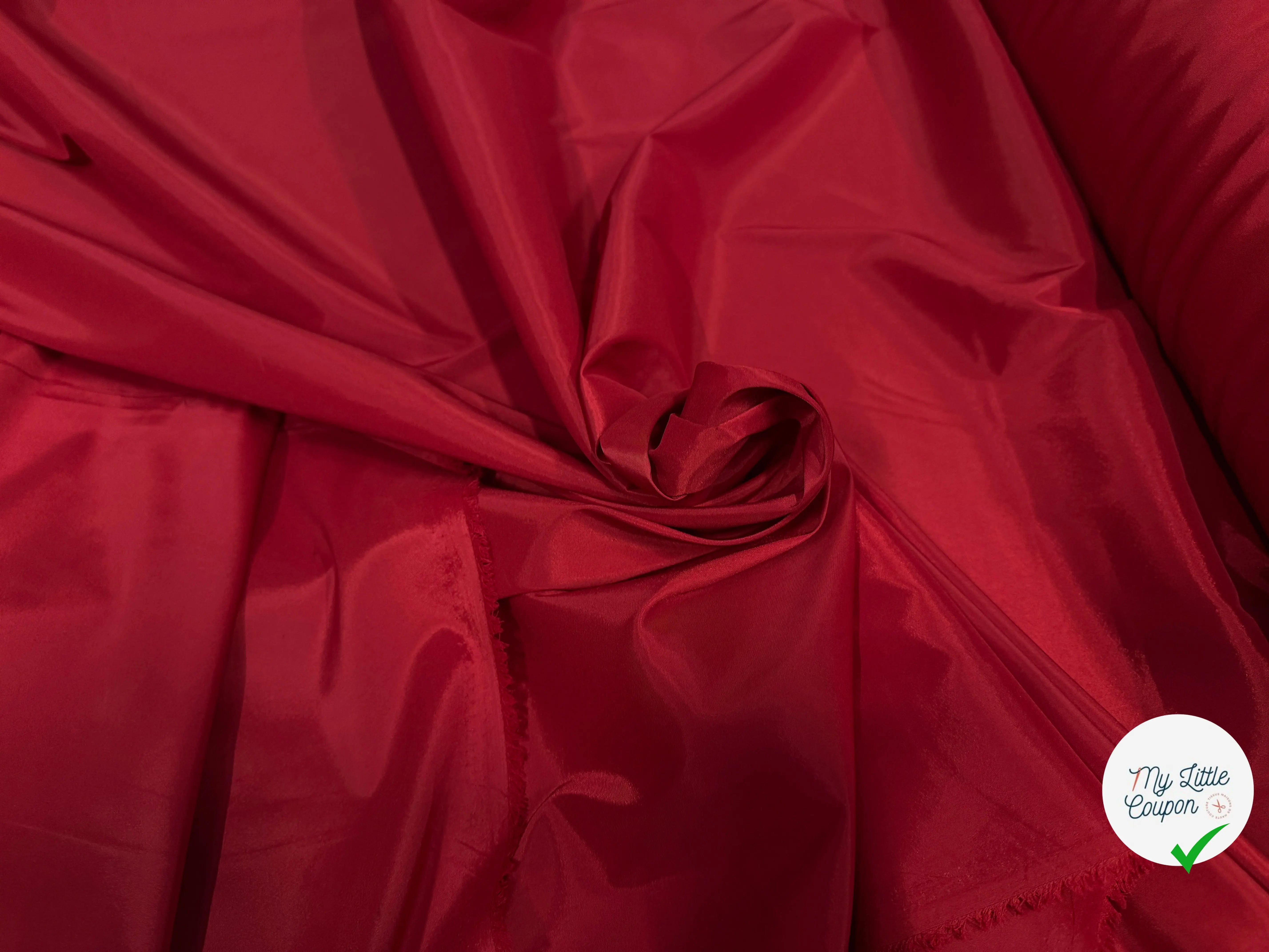 DOUBLURE ROUGE LÉGÈREMENT STRETCH - My Little Coupon