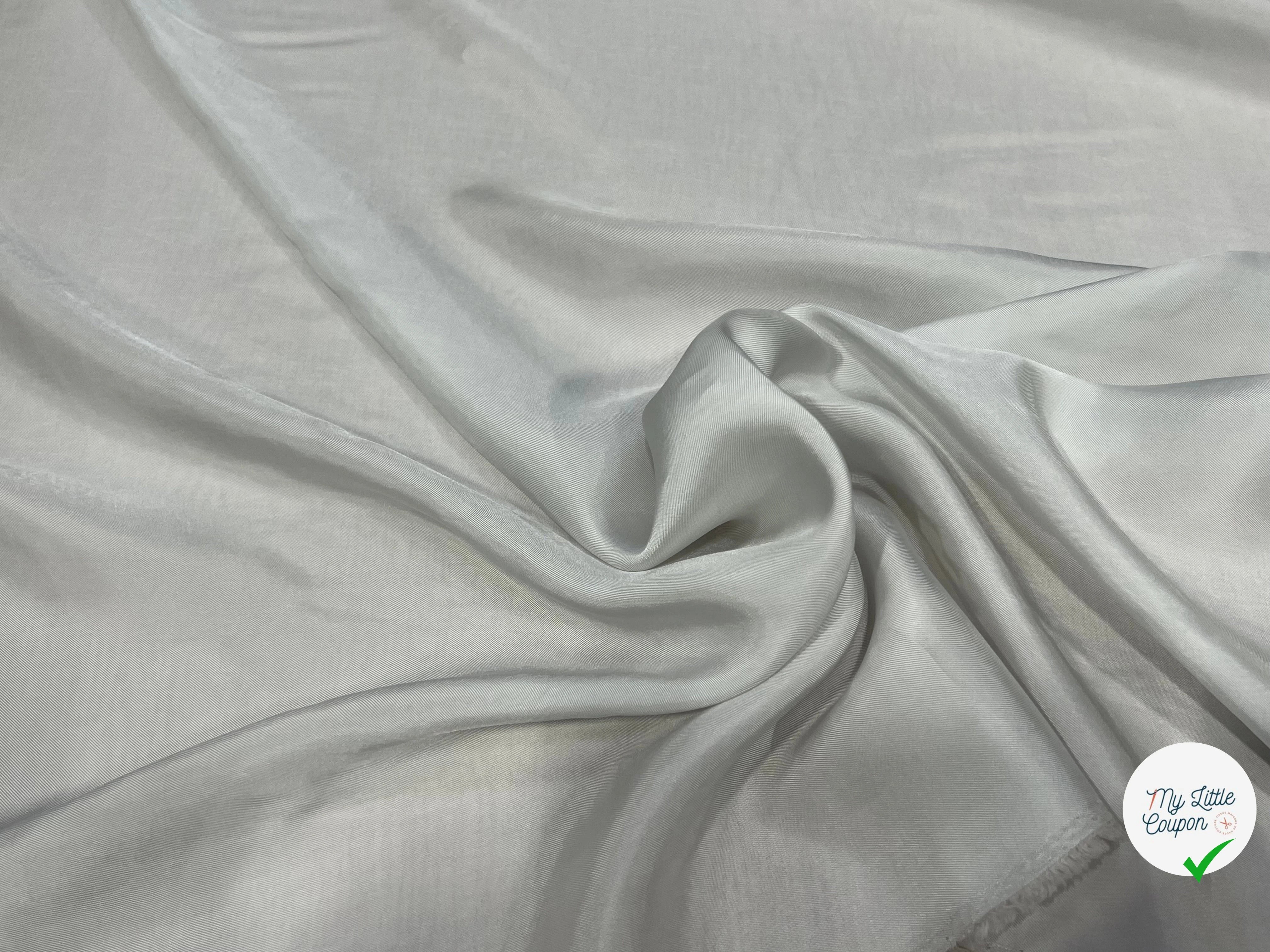 DOUBLURE SABLE BLANC CASSÉ 50% VISCOSE 50% CUPRO - My Little Coupon