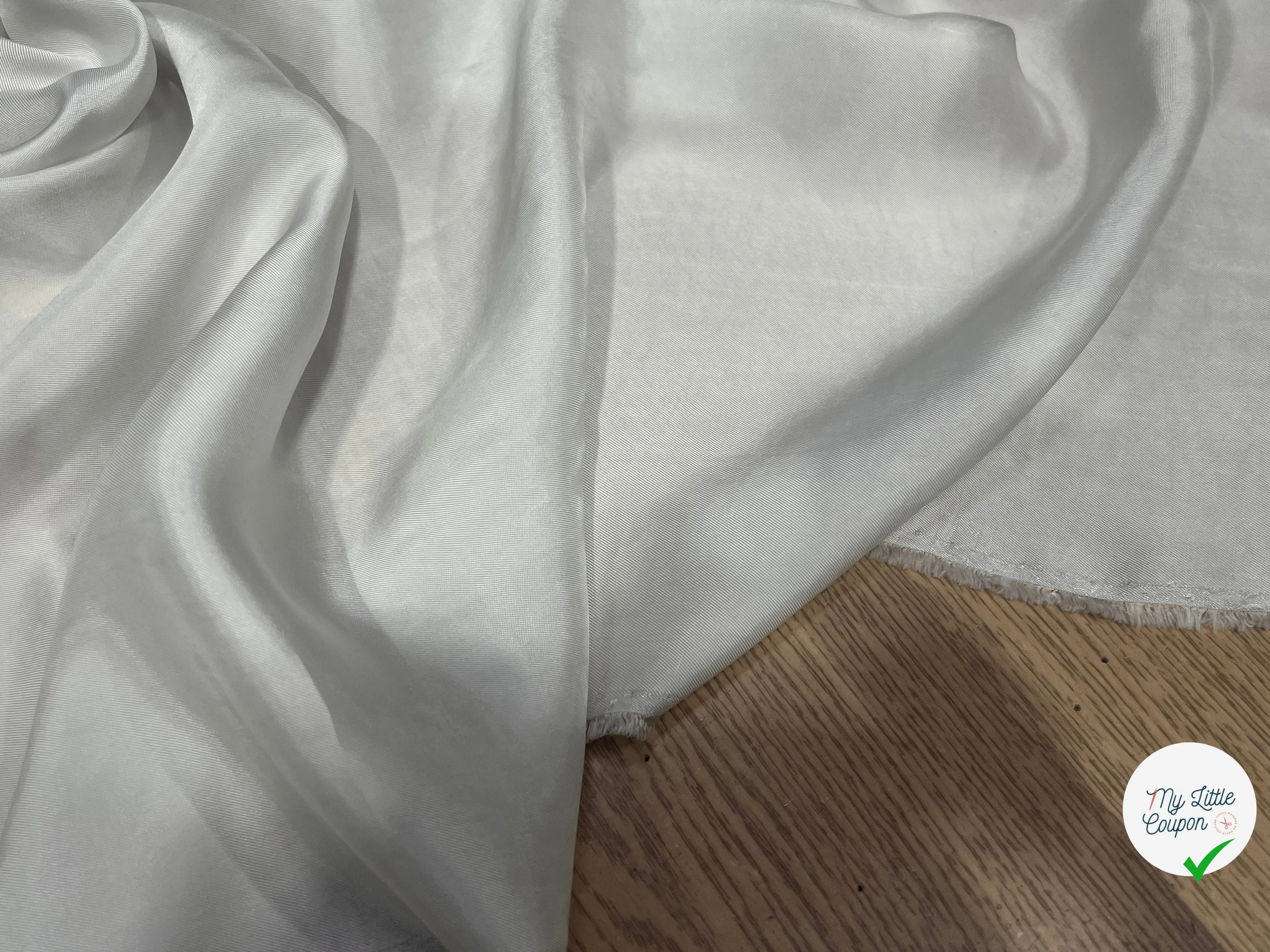 DOUBLURE SABLE BLANC CASSÉ 50% VISCOSE 50% CUPRO - My Little Coupon