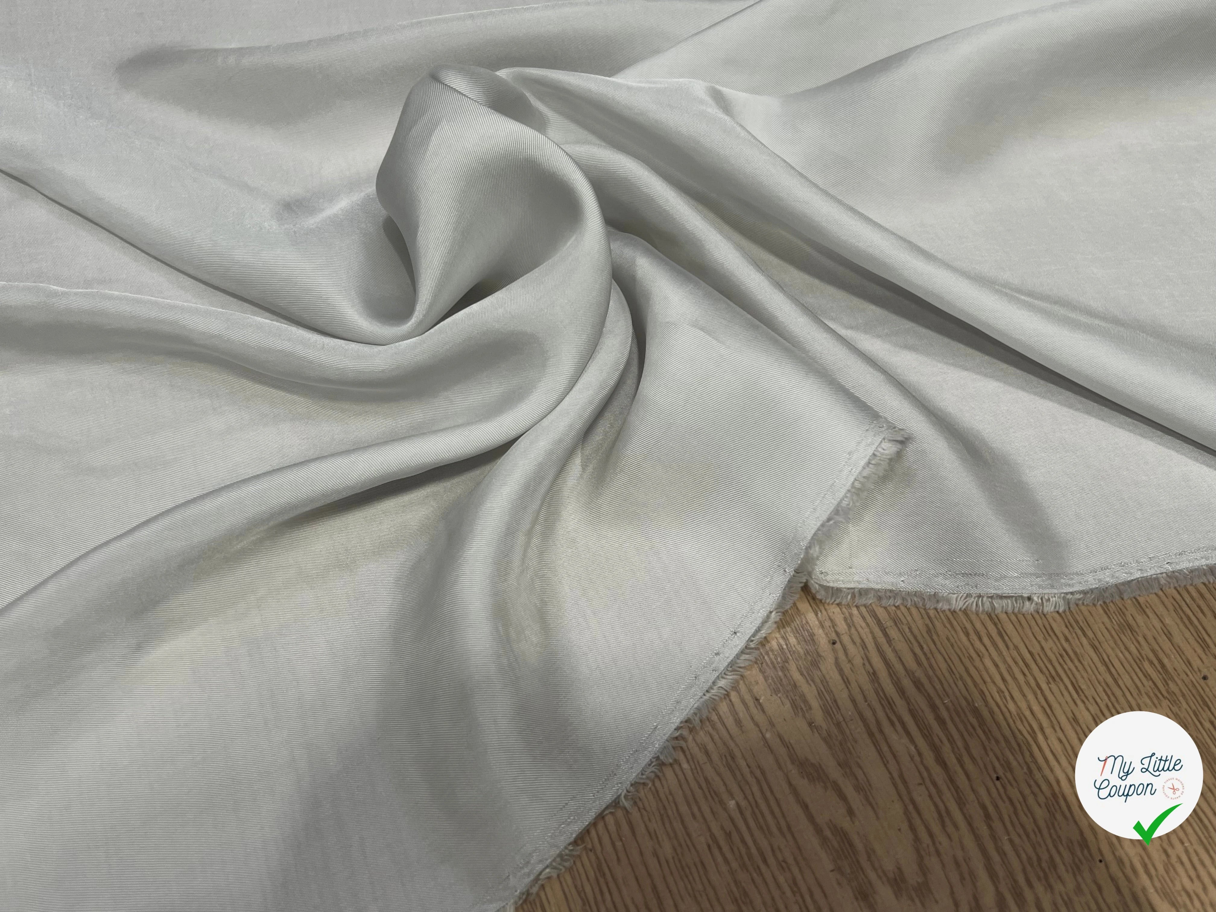DOUBLURE SABLE BLANC CASSÉ 50% VISCOSE 50% CUPRO - My Little Coupon
