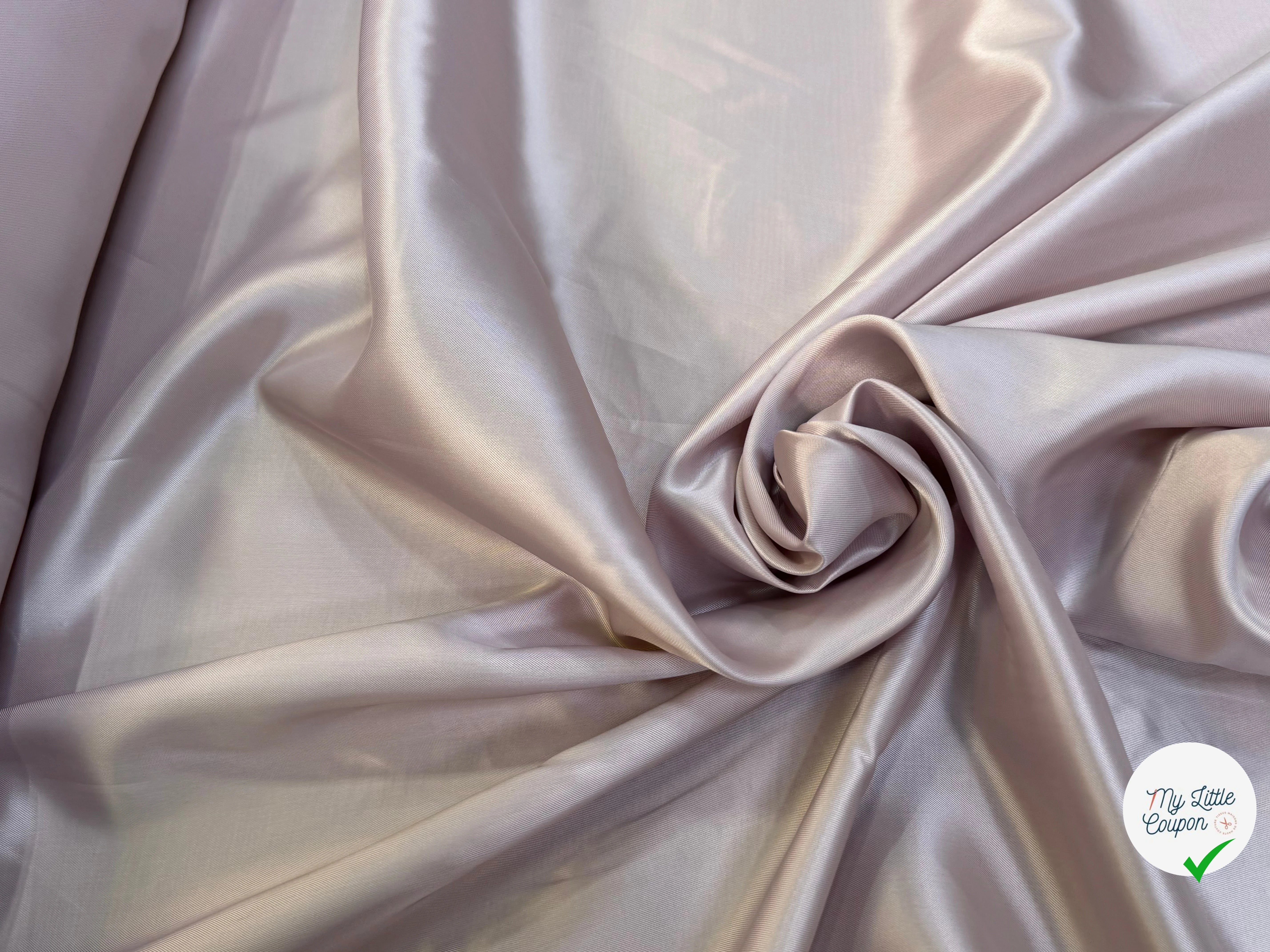 DOUBLURE SATIN 100% VISCOSE LLIGHT LAVENDER - My Little Coupon