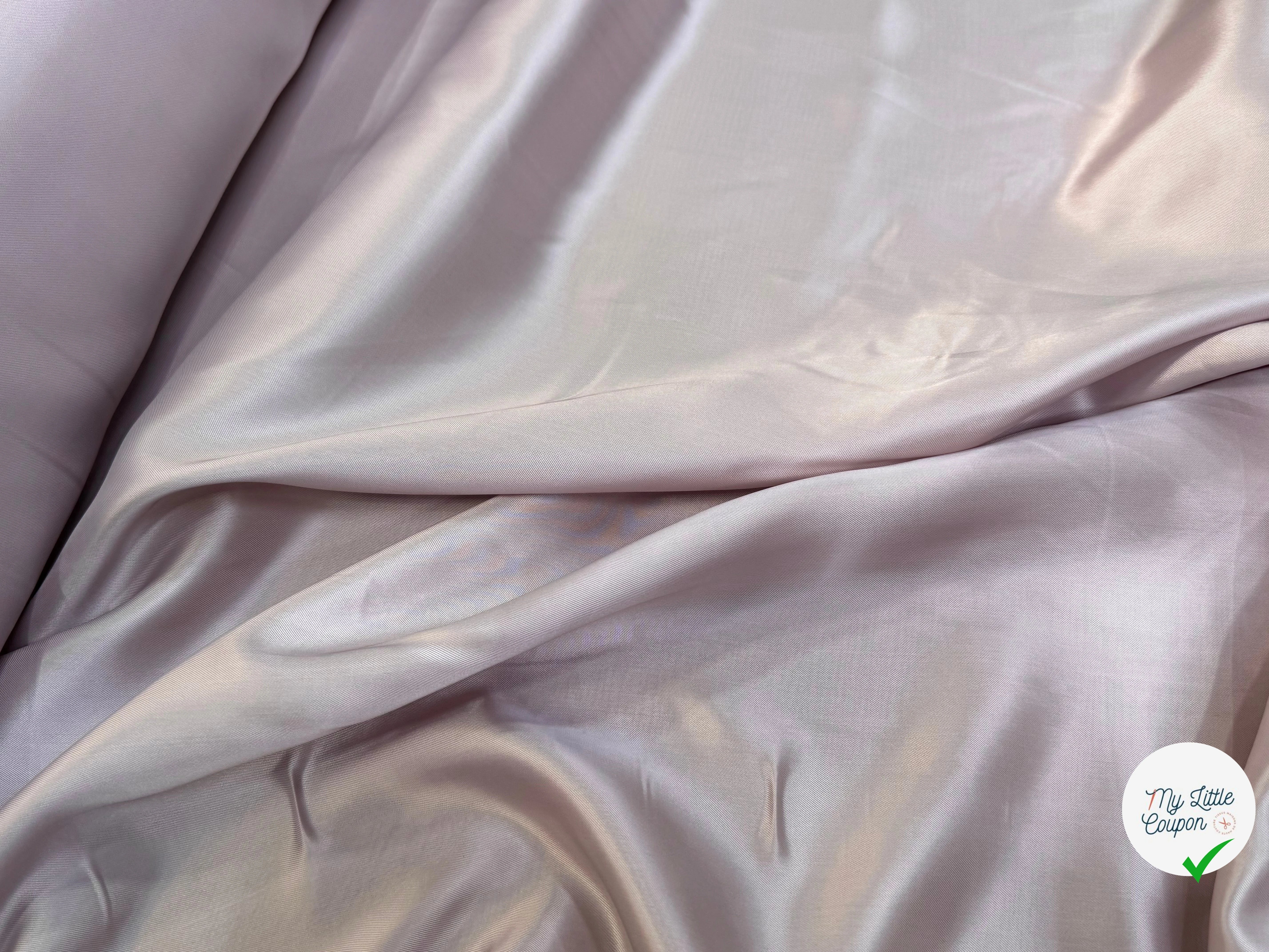 DOUBLURE SATIN 100% VISCOSE LLIGHT LAVENDER - My Little Coupon