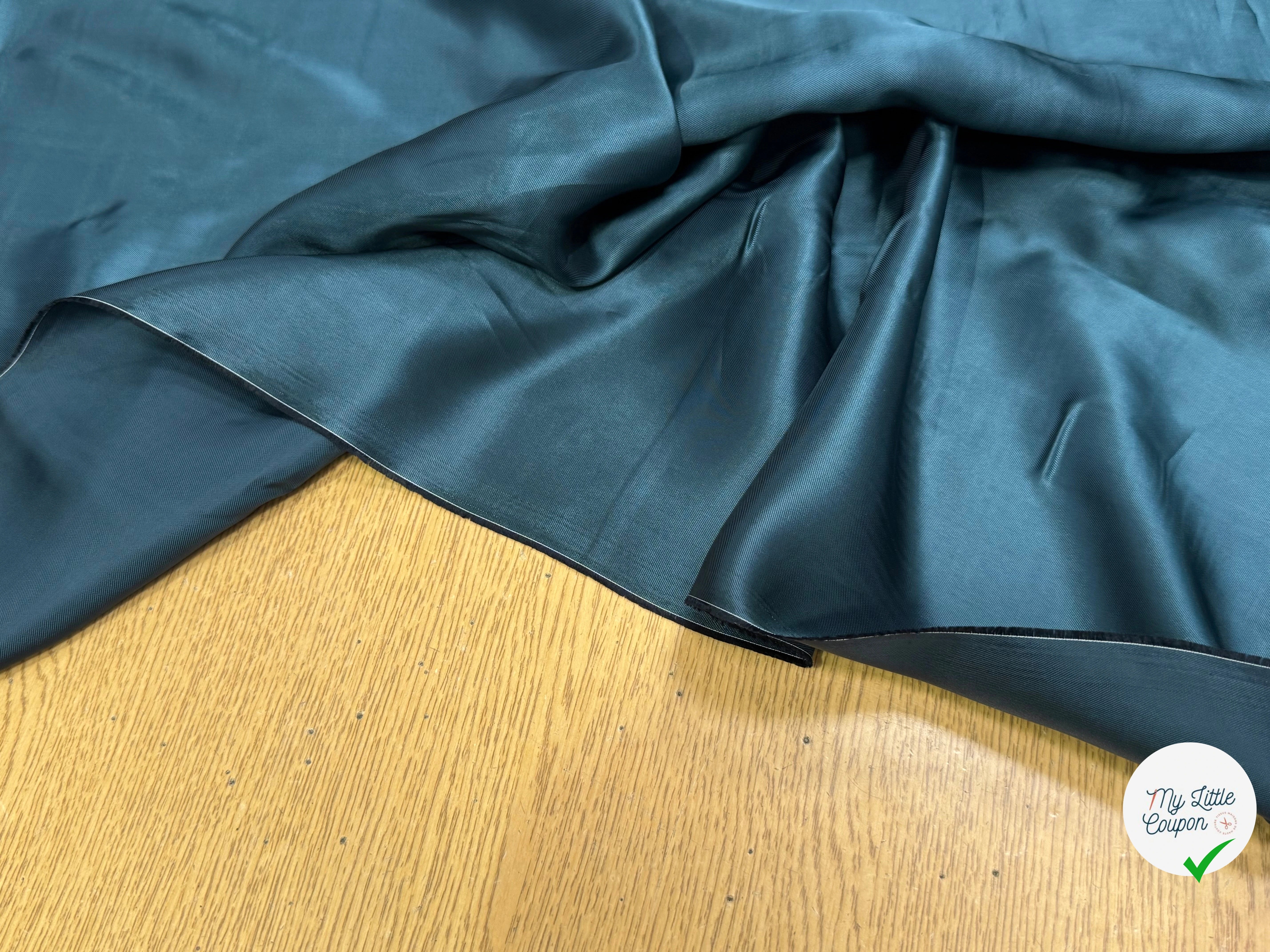 DOUBLURE SATIN 100% VISCOSE VERT SAPIN - My Little Coupon