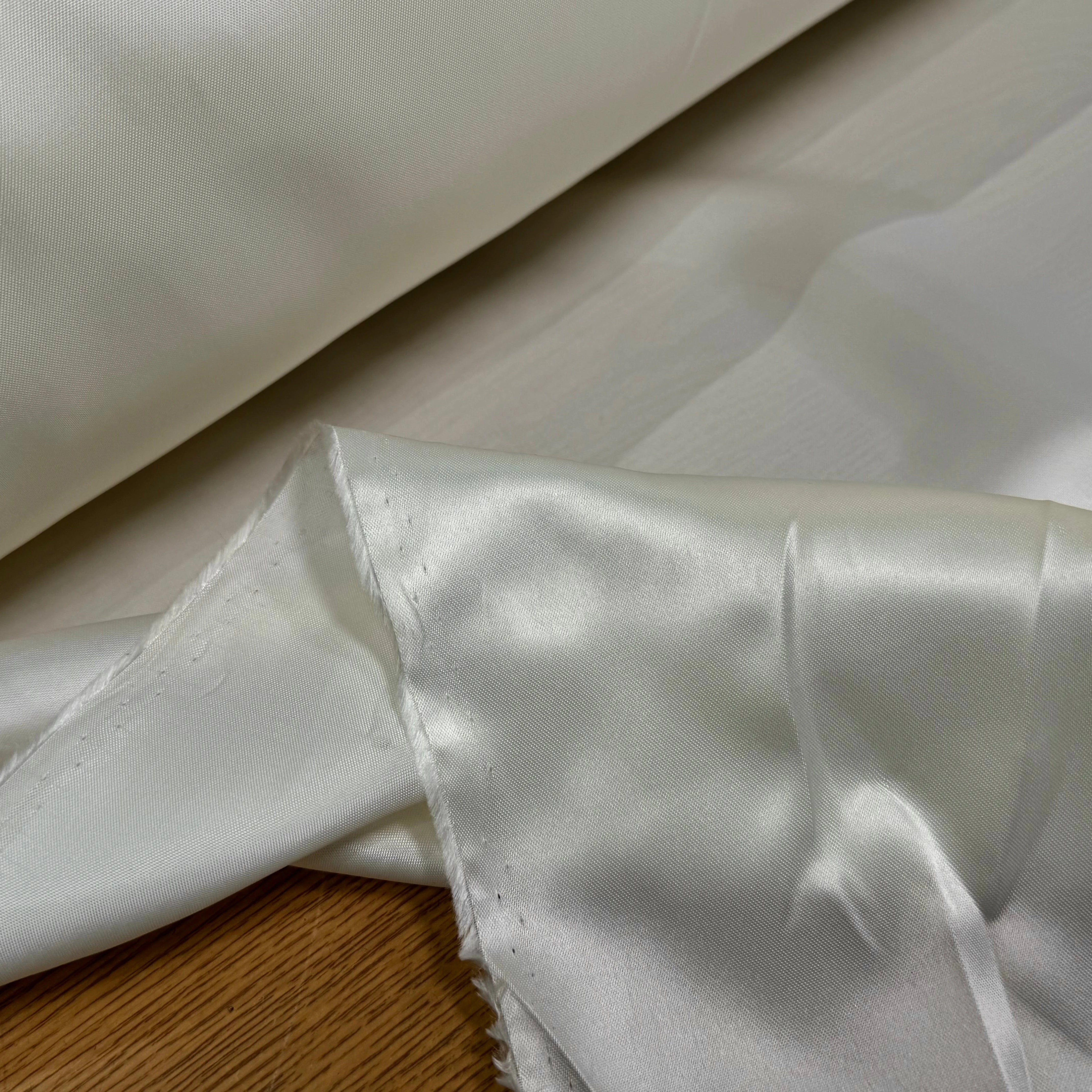 DOUBLURE SATIN ACETATE VISCOSE ÉCRU - My Little Coupon