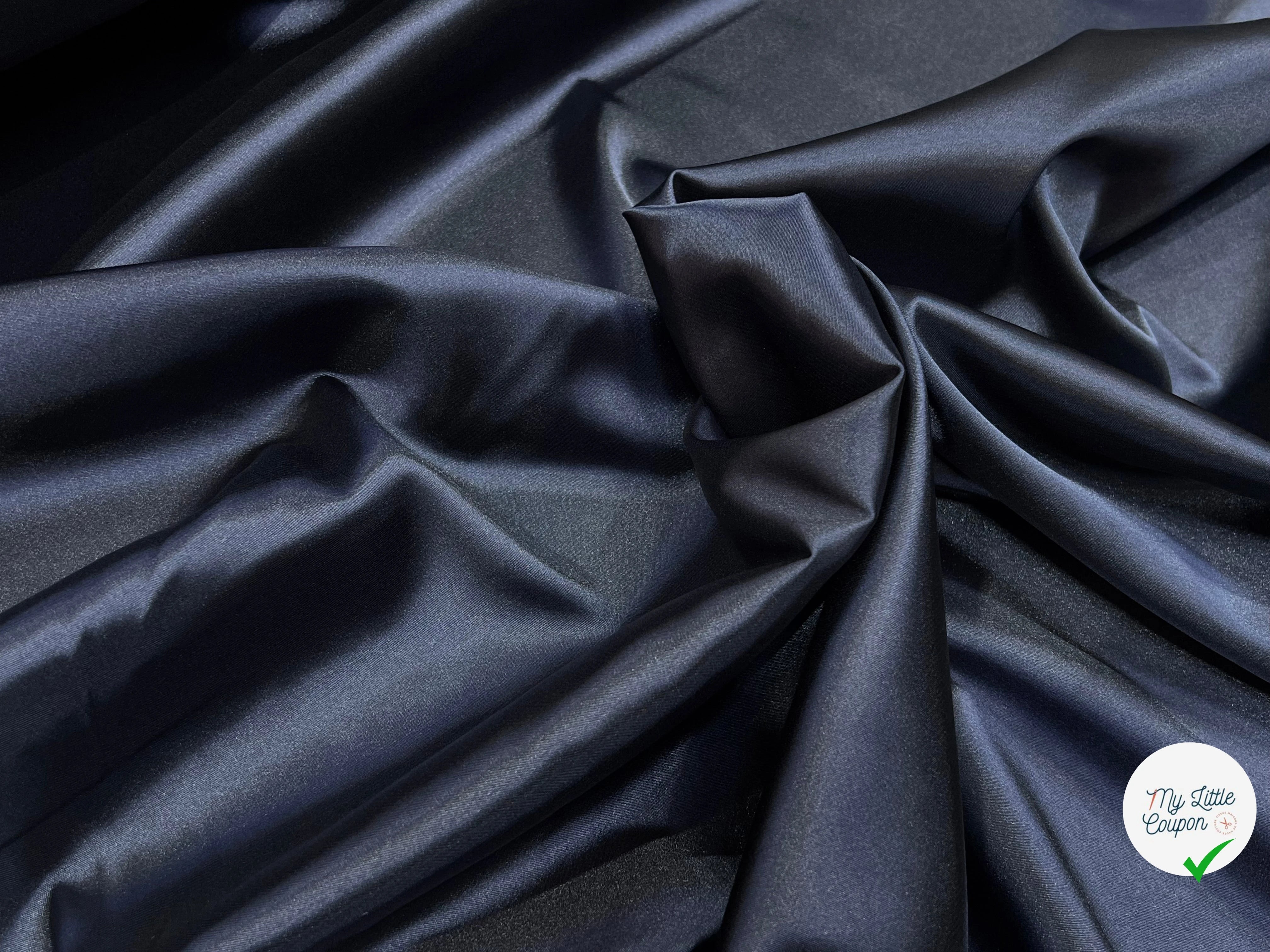 DOUBLURE SATIN CHIC BLEU MARINE - My Little Coupon