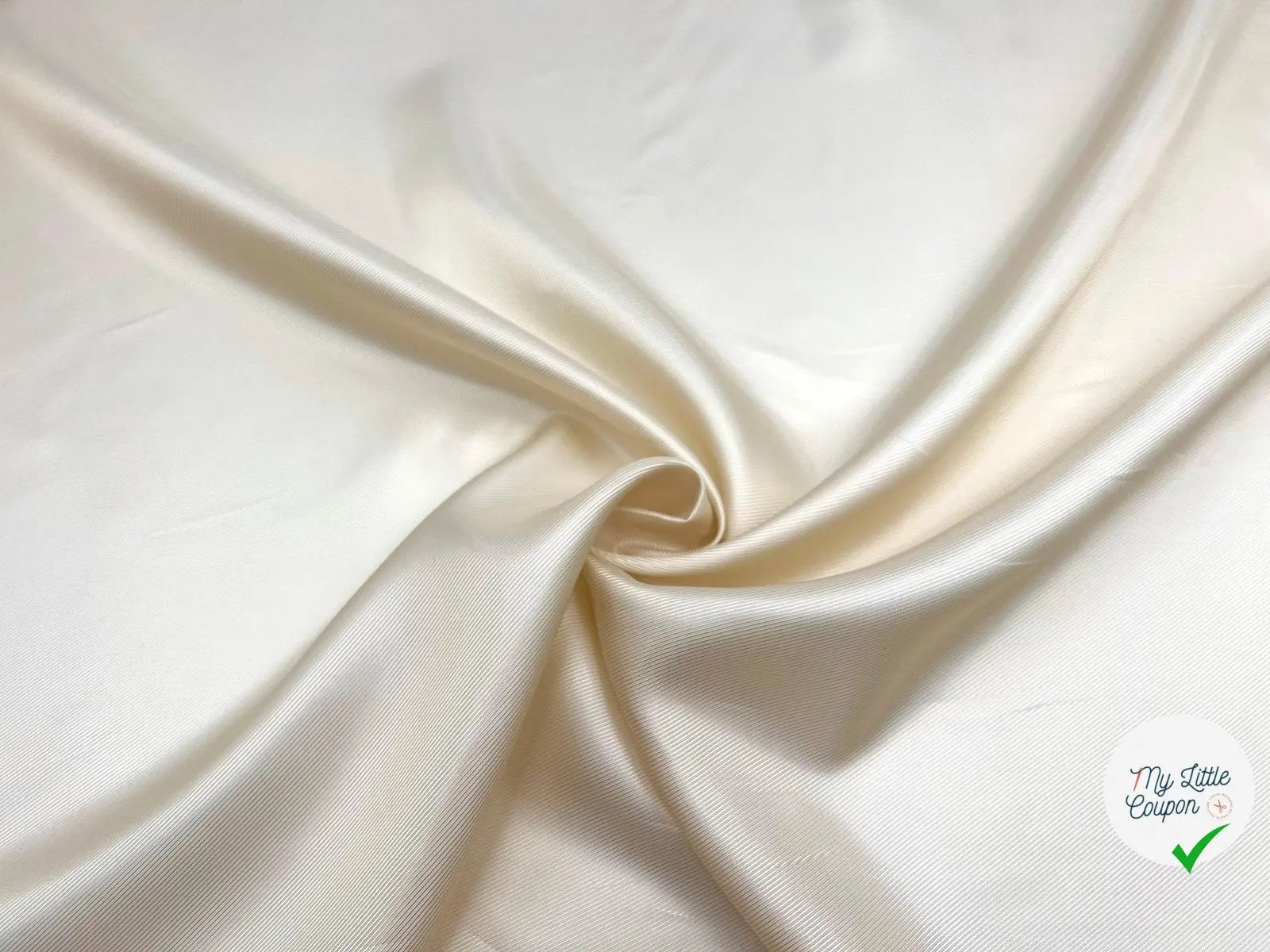 DOUBLURE SATIN FAÇON DRILL 100% VISCOSE MIEL CLAIR - My Little Coupon - tissu - coudre
