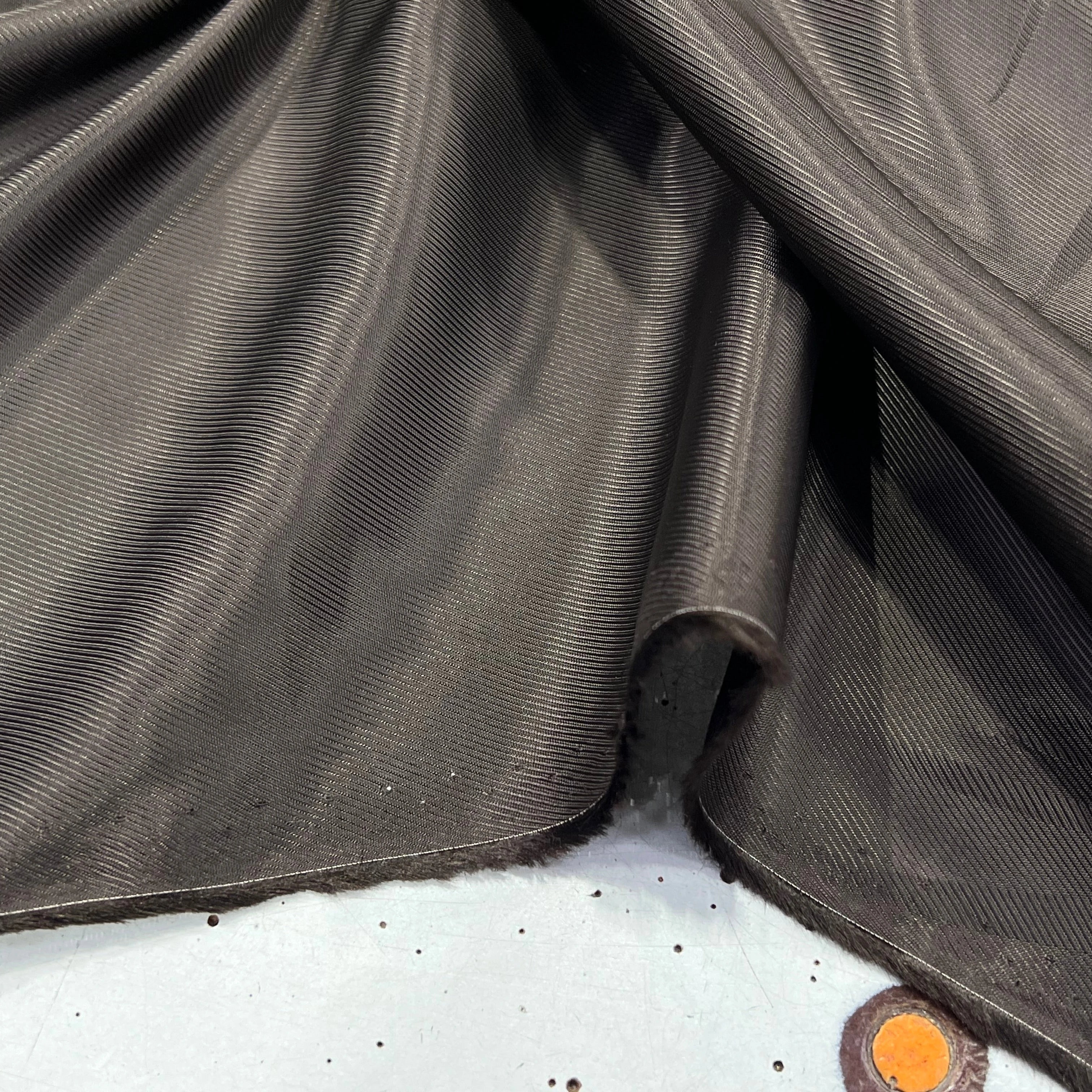 DOUBLURE SATIN FACON DRILL MARRON CAFÉ - My Little Coupon