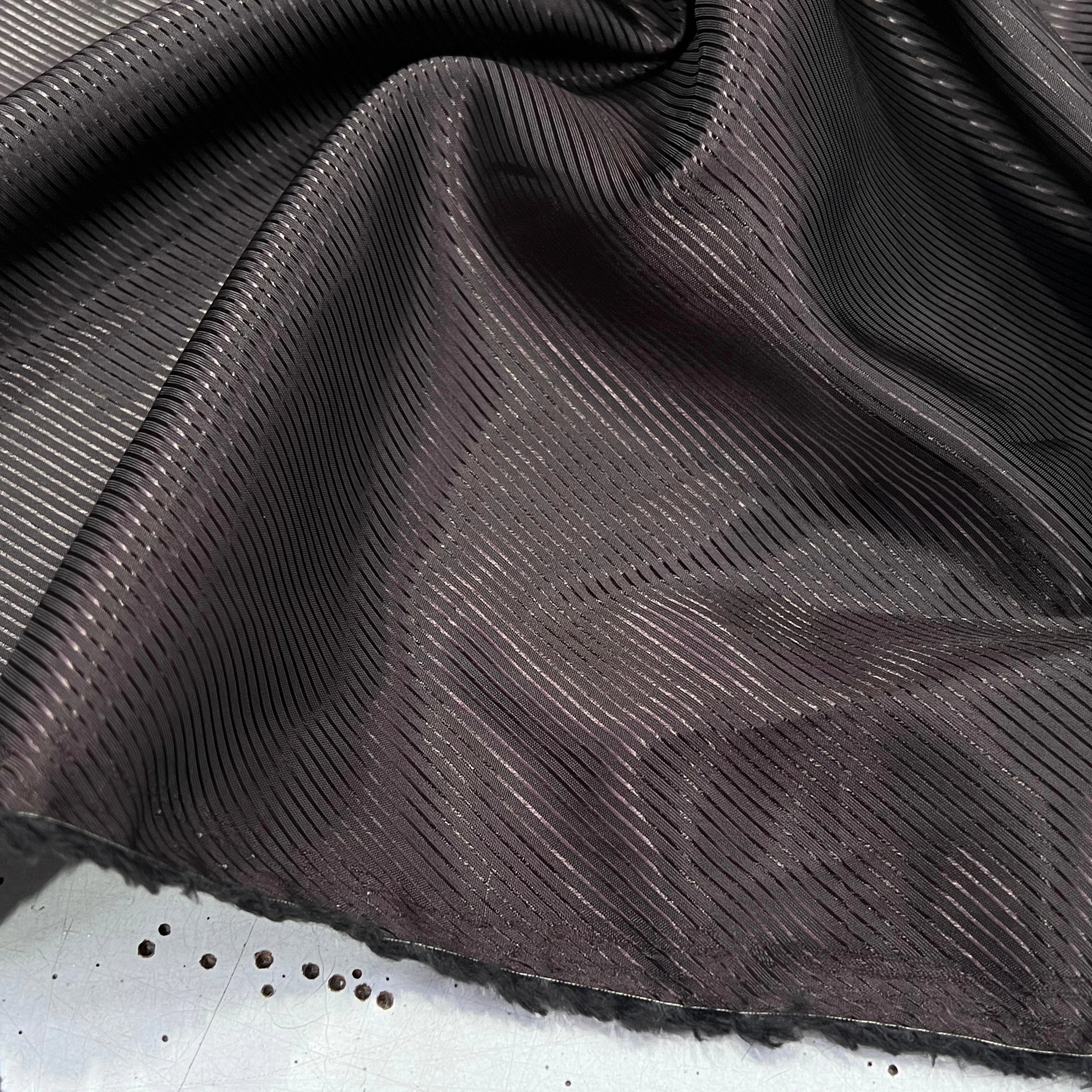 DOUBLURE SATIN FACON DRILL MARRON FONCÉ - My Little Coupon