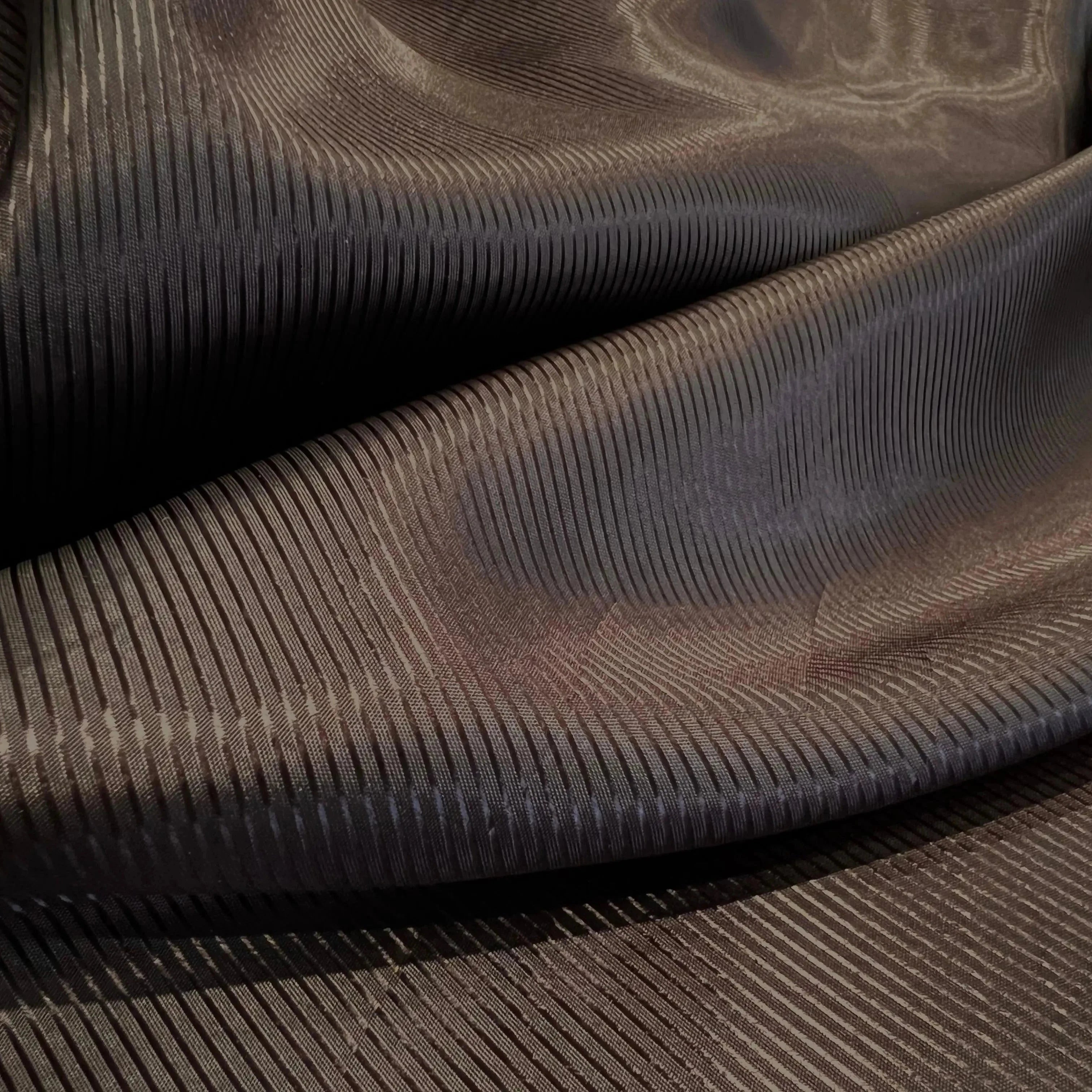 DOUBLURE SATIN FACON DRILL MARRON FONCÉ - My Little Coupon - tissu - coudre