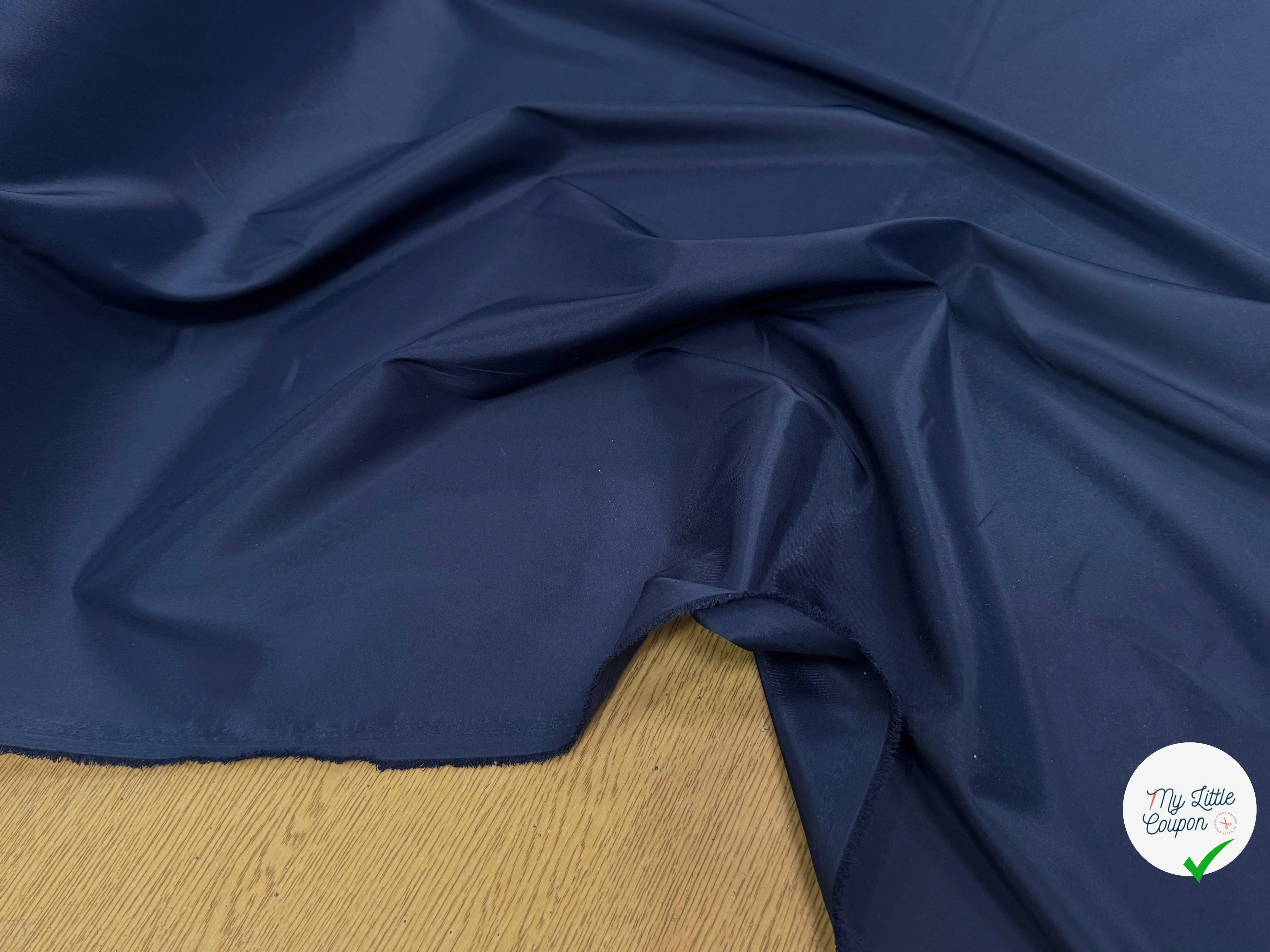 DOUBLURE SATIN FIN MEDIEVAL BLUE - My Little Coupon