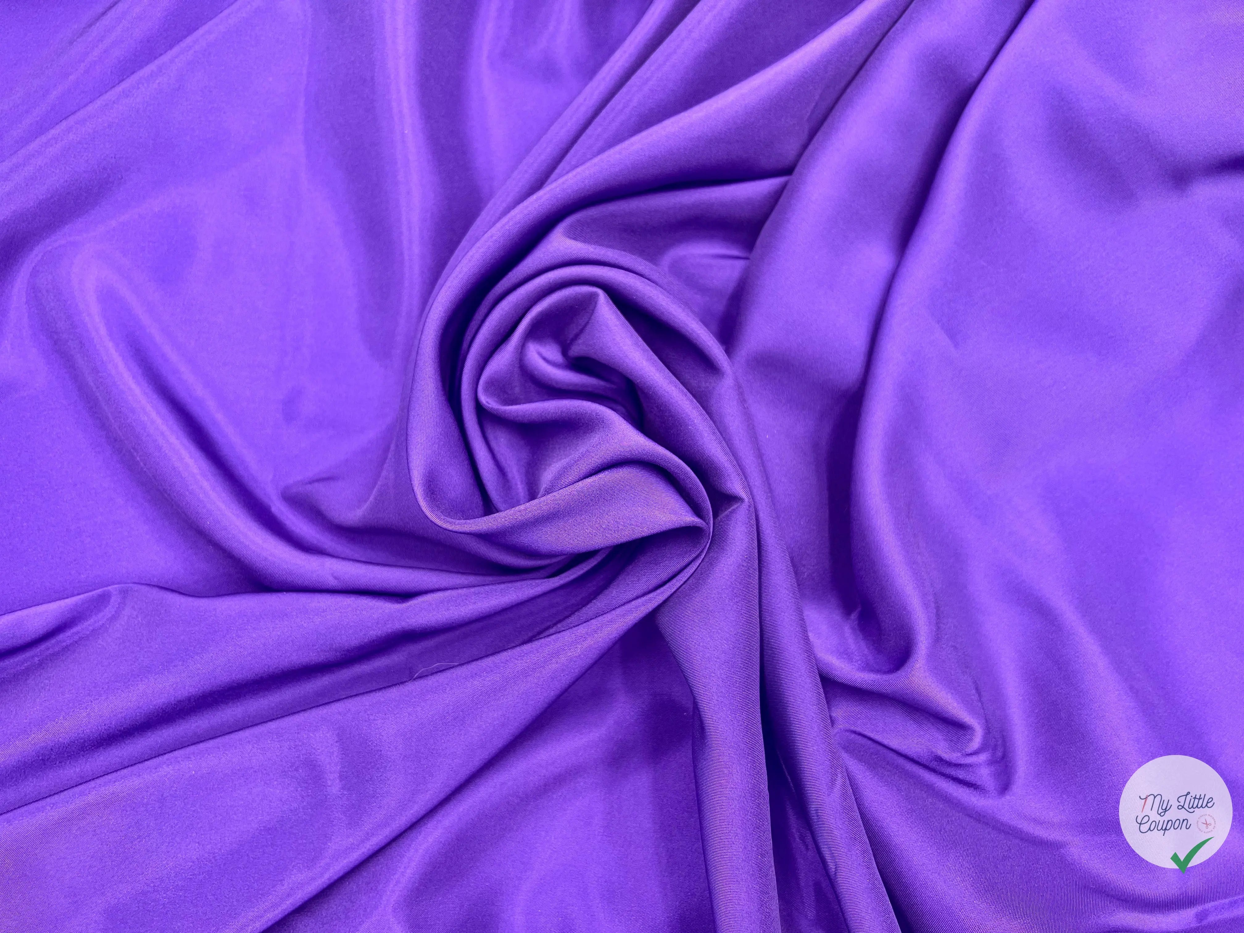 DOUBLURE SATIN STRETCH COUTURE VIOLET - coupon de tissu de 3 mĂštres - My Little Coupon - tissu - coudre