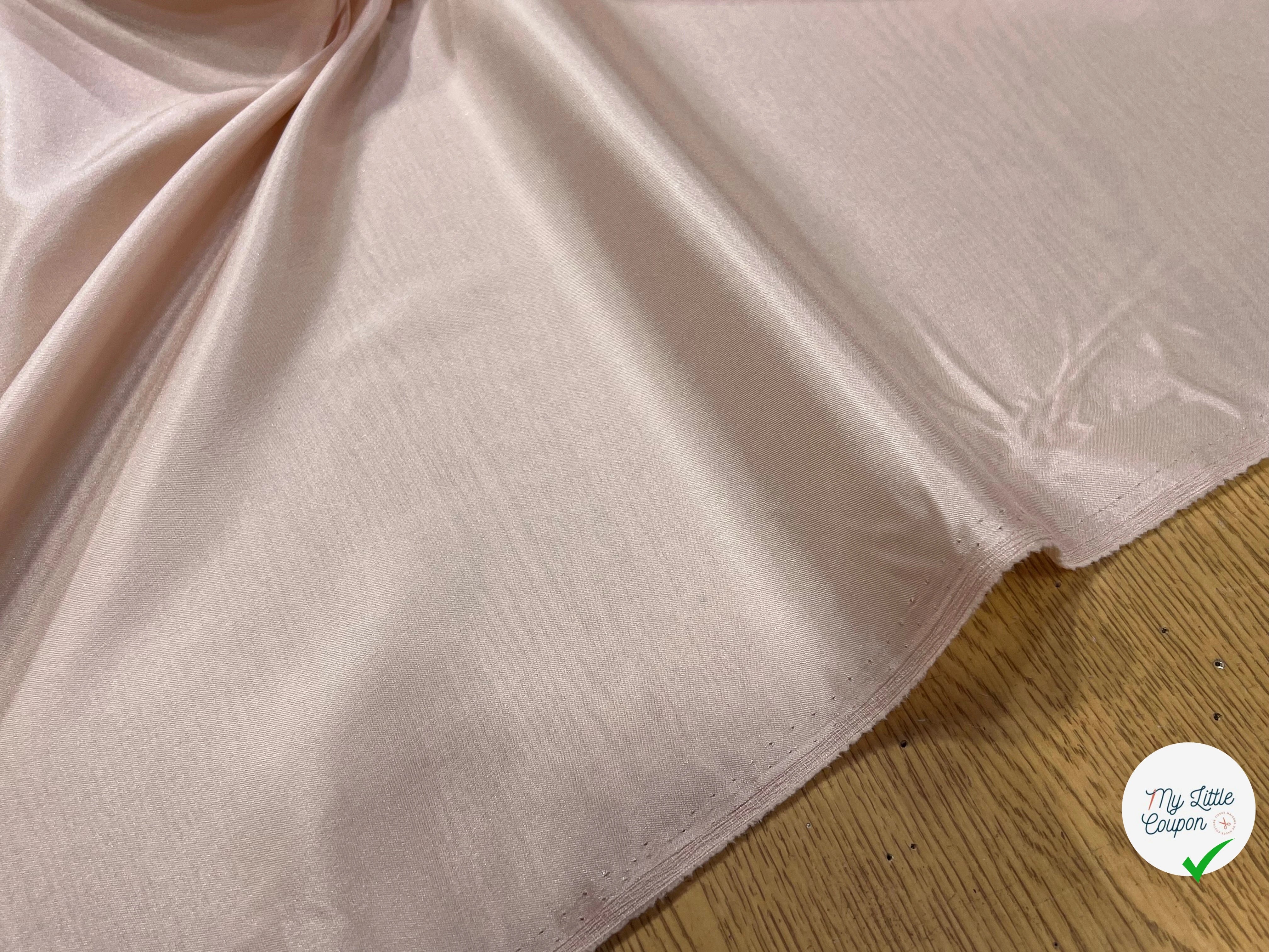 DOUBLURE SATIN STRETCH ROSE BEIGE - My Little Coupon