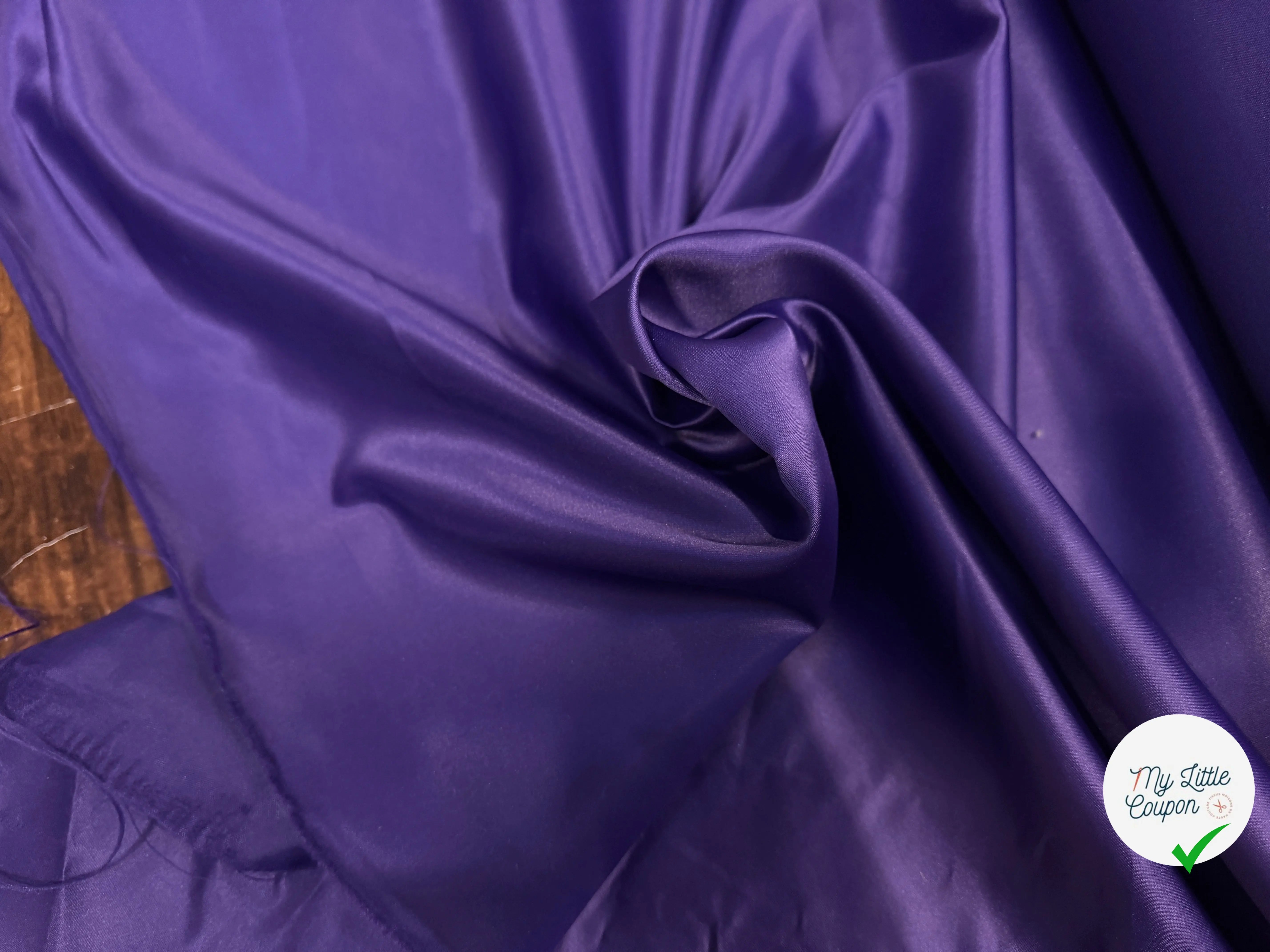 DOUBLURE SATIN TAFFETAS VIOLET CARDINAL - My Little Coupon