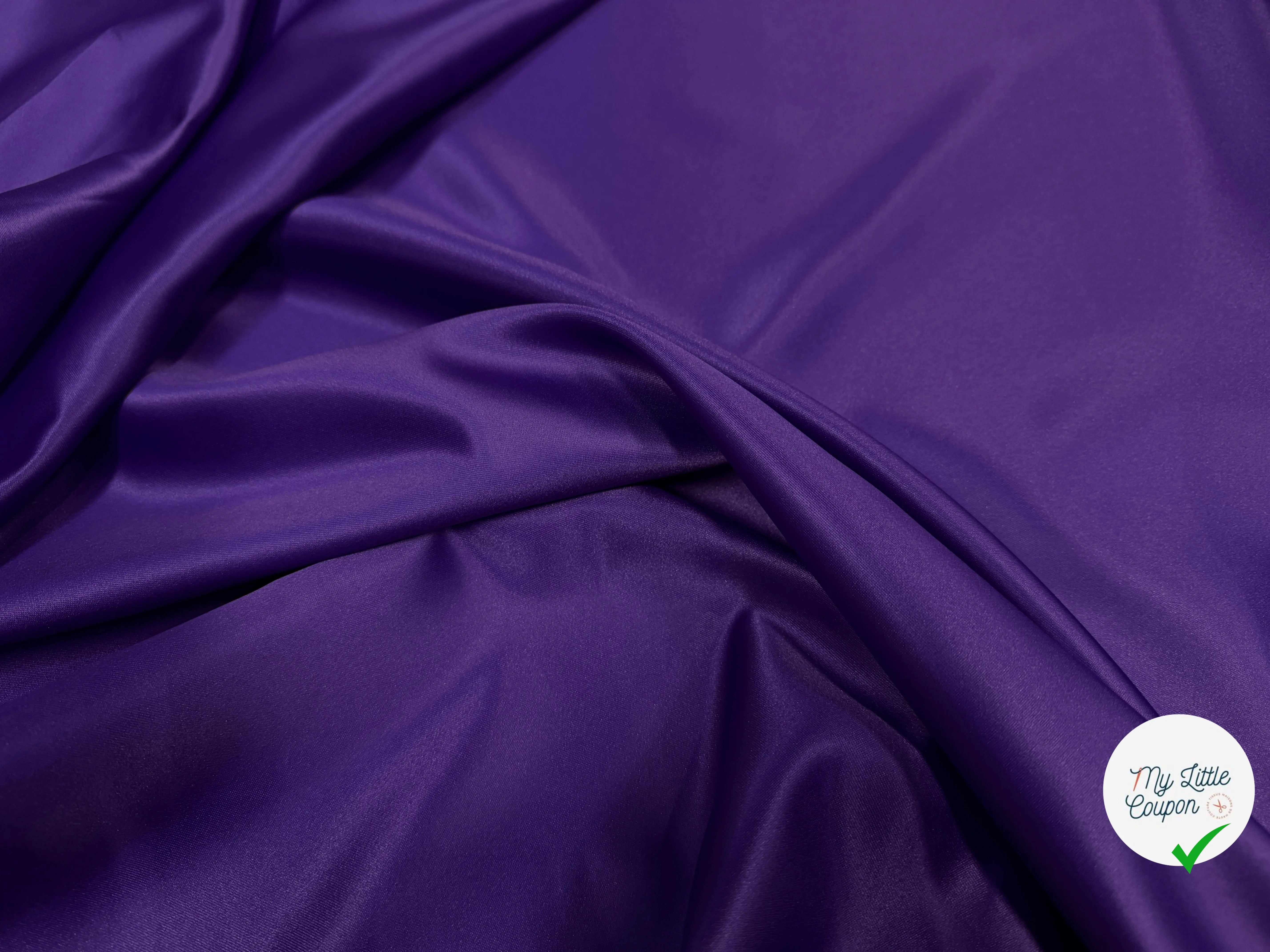 DOUBLURE SATIN TAFFETAS VIOLET CARDINAL - My Little Coupon