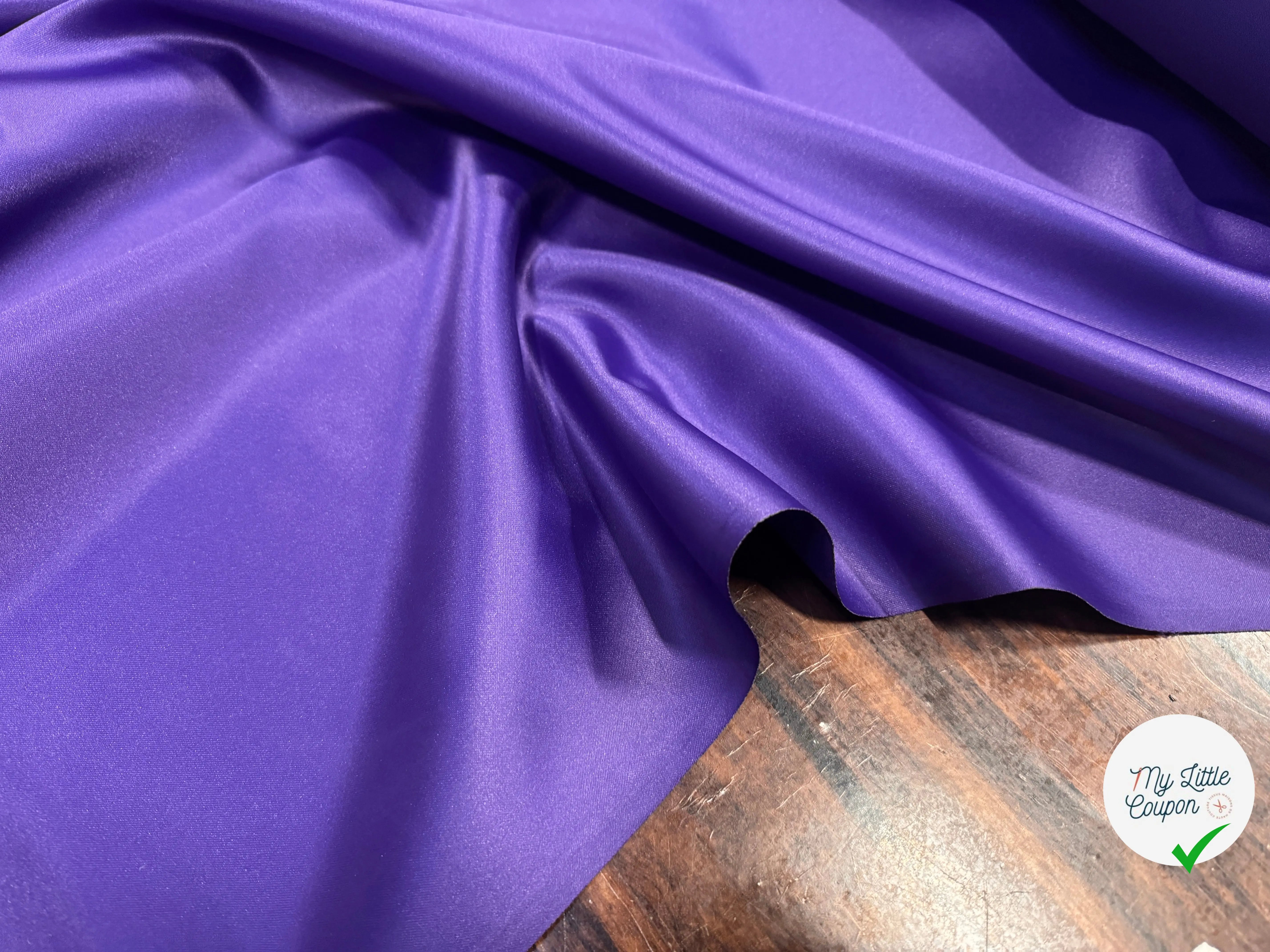 DOUBLURE SATIN TAFFETAS VIOLET CARDINAL - My Little Coupon