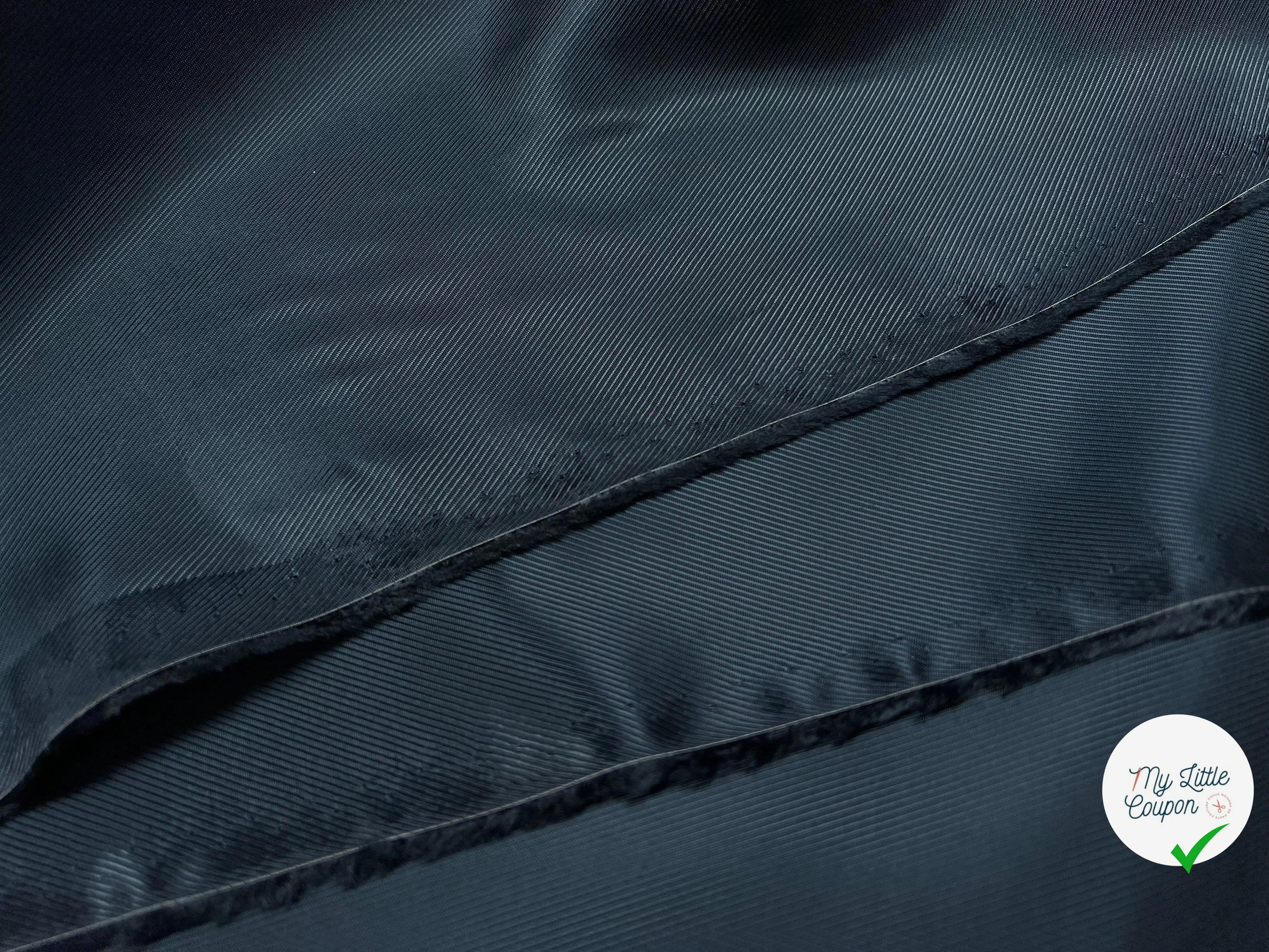 DOUBLURE SATIN VISCOSE PÉTROLE - My Little Coupon - tissu - coudre
