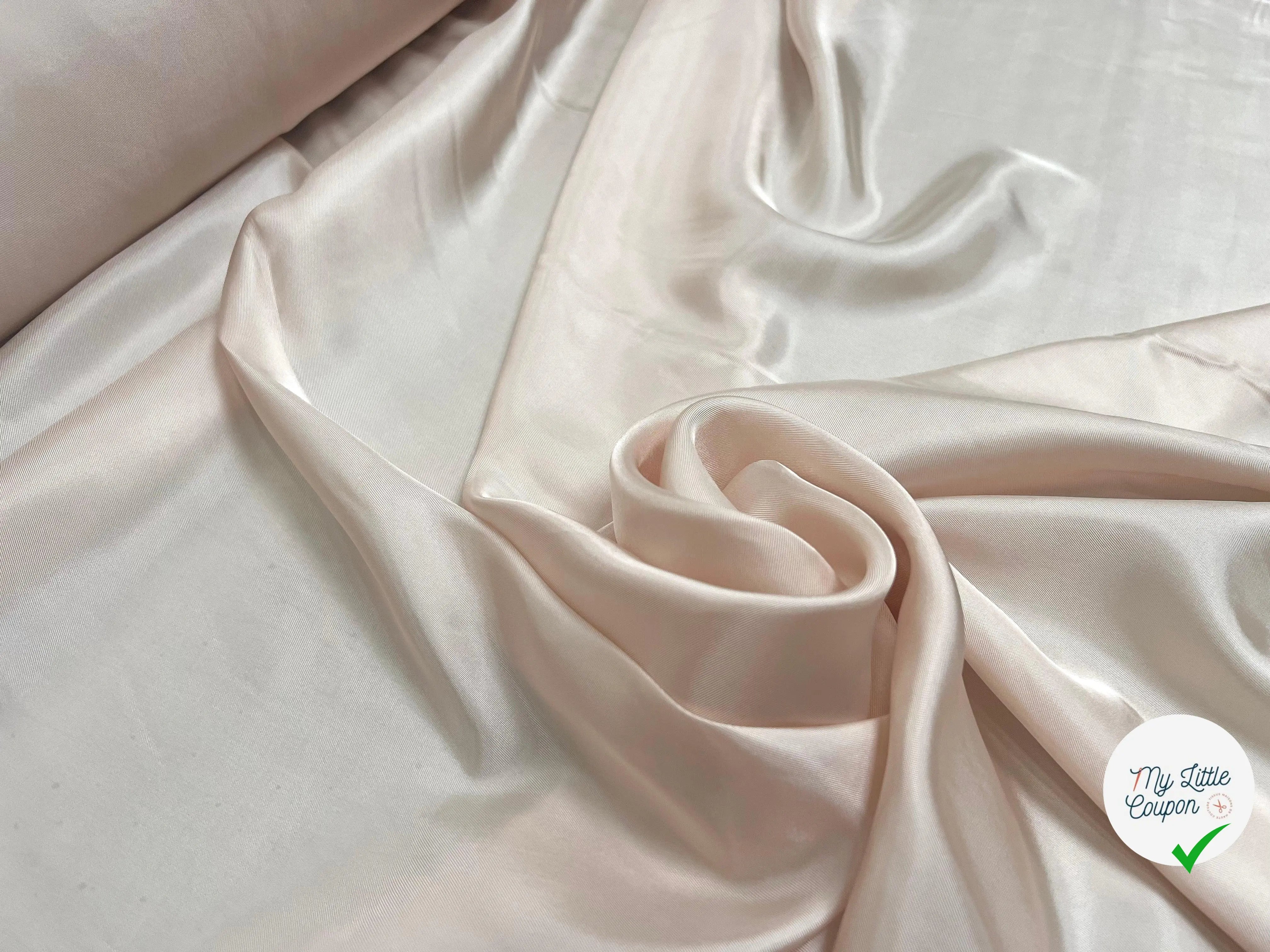 DOUBLURE SATIN VISCOSE CHAIR DE PÊCHE - My Little Coupon - tissu - coudre