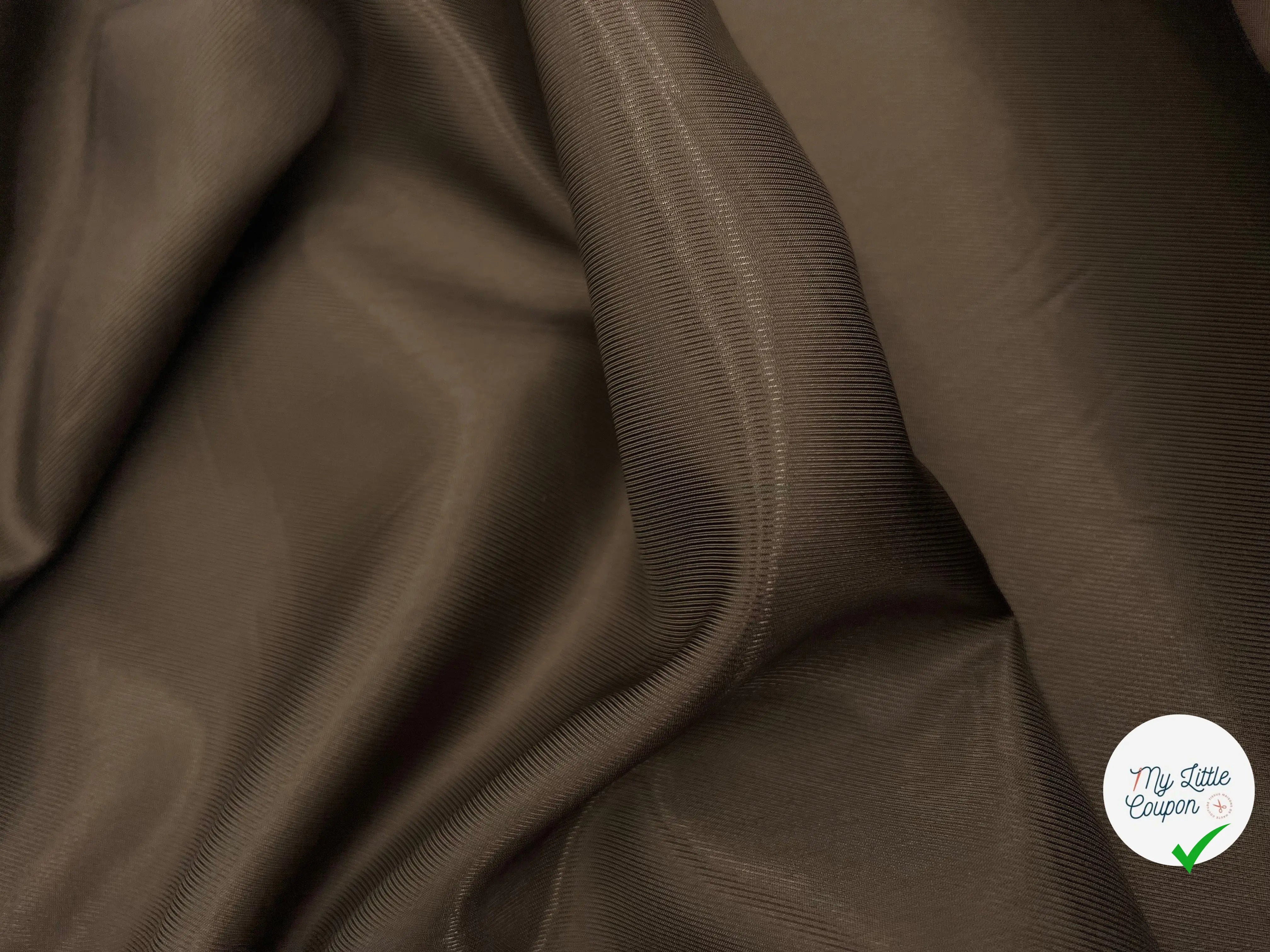 DOUBLURE SATIN VISCOSE TWILL RÉGLISSE - My Little Coupon