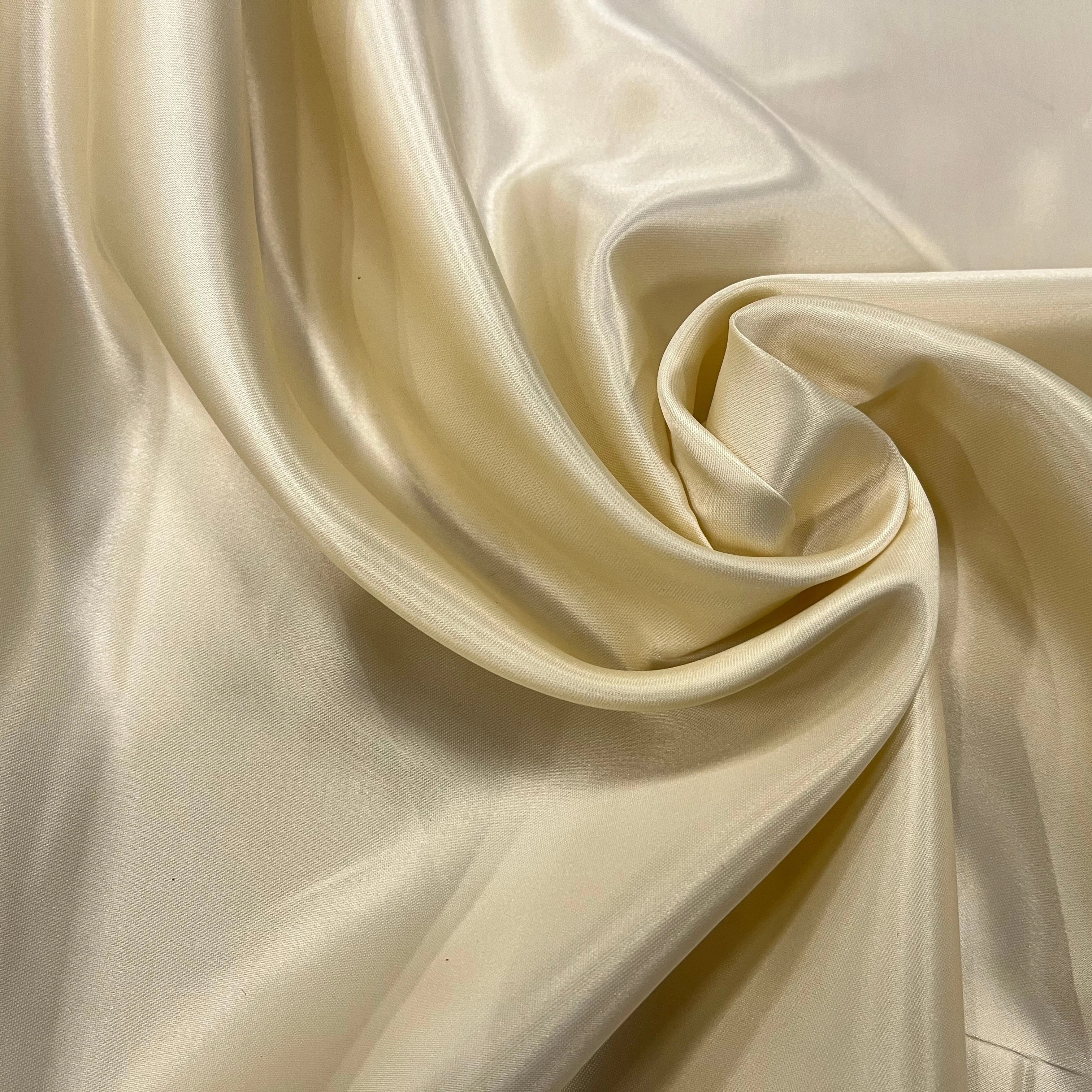 DOUBLURE SATIN VISCOSE VANILLE 70% VISCOSE - My Little Coupon