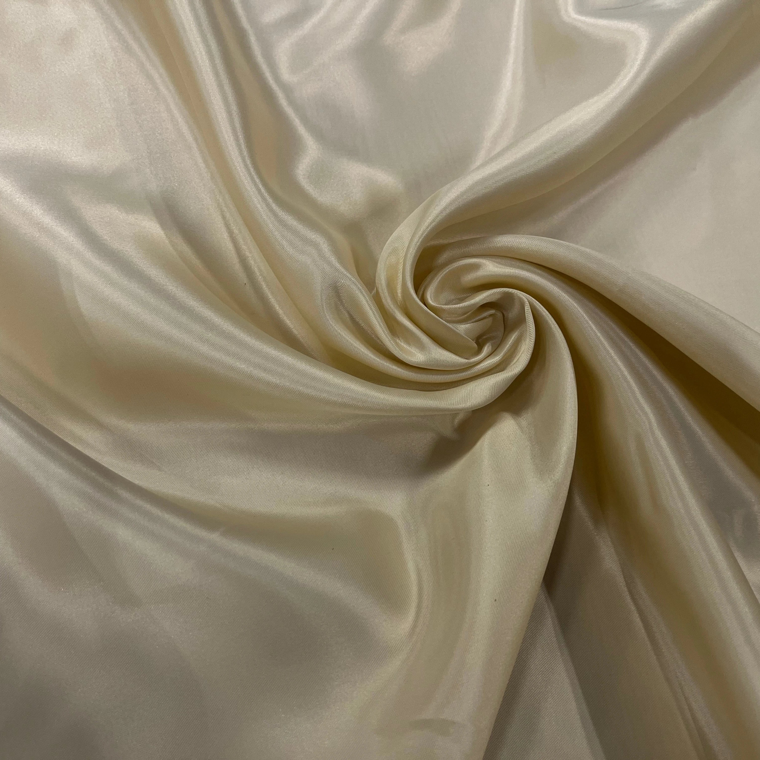 DOUBLURE SATIN VISCOSE VANILLE 70% VISCOSE - My Little Coupon