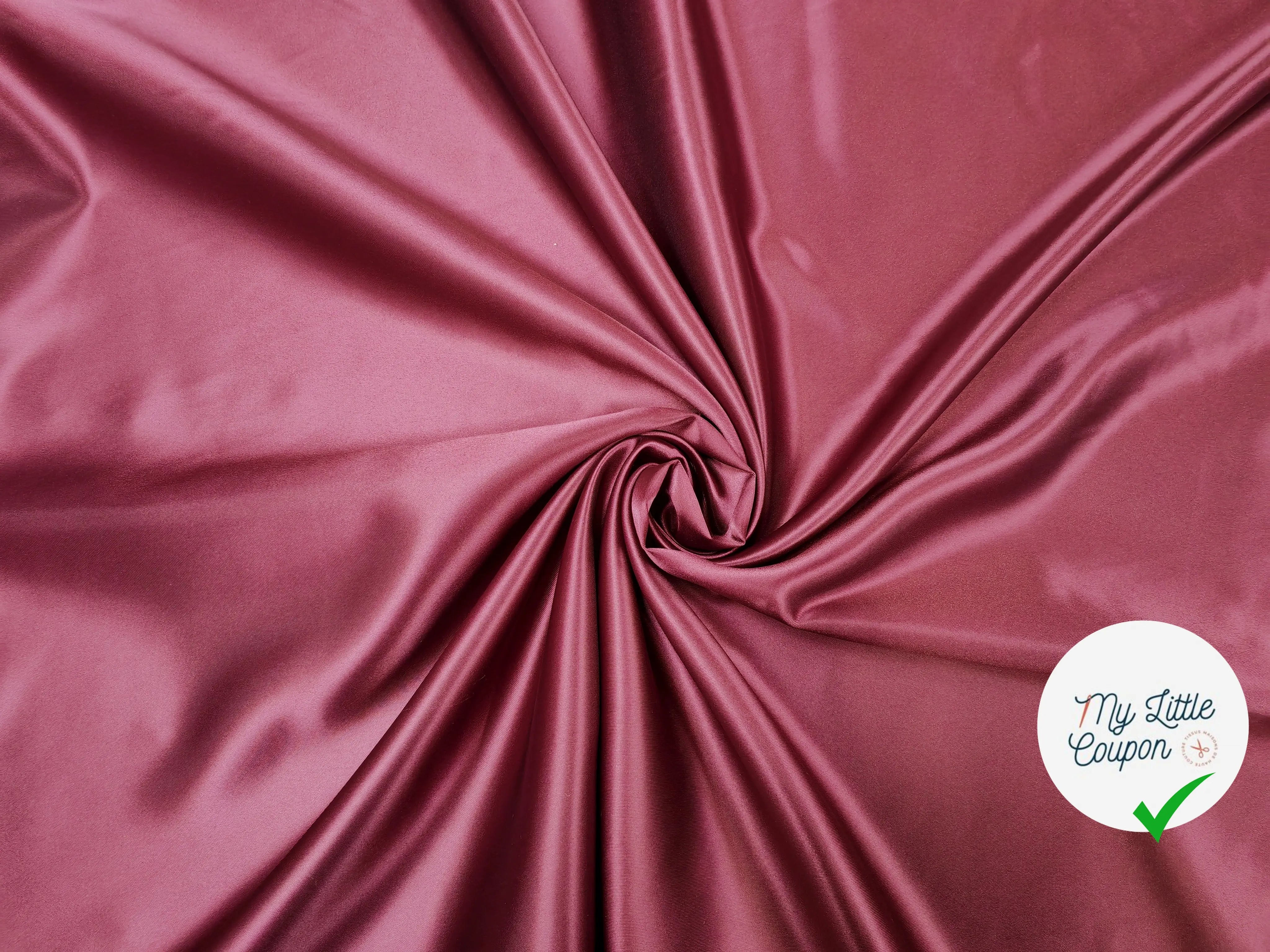 DOUBLURE SATINÉE LIE DE VIN - My Little Coupon