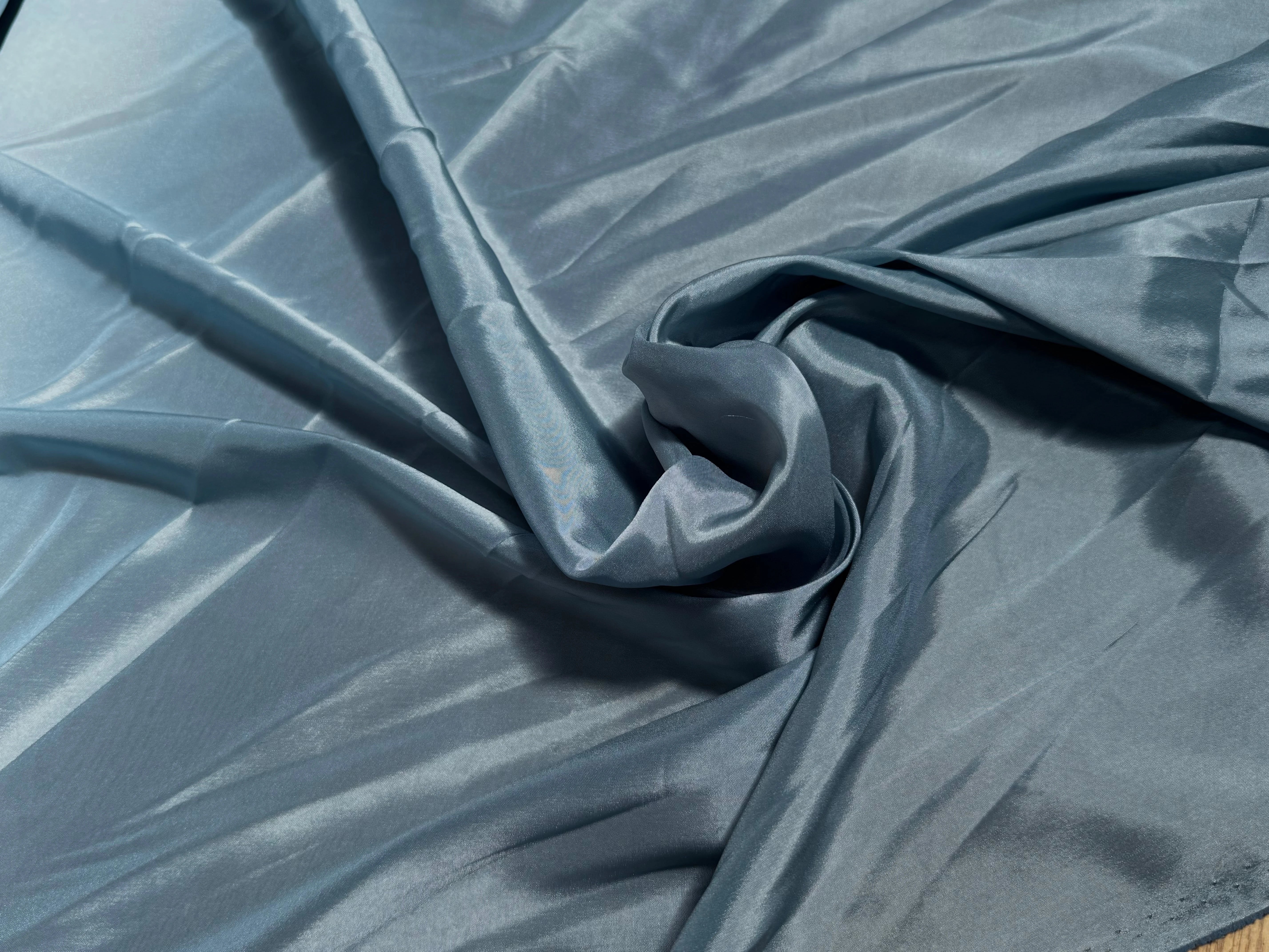 DOUBLURE SATINÉE STRETCH BLEU GRIS - My Little Coupon