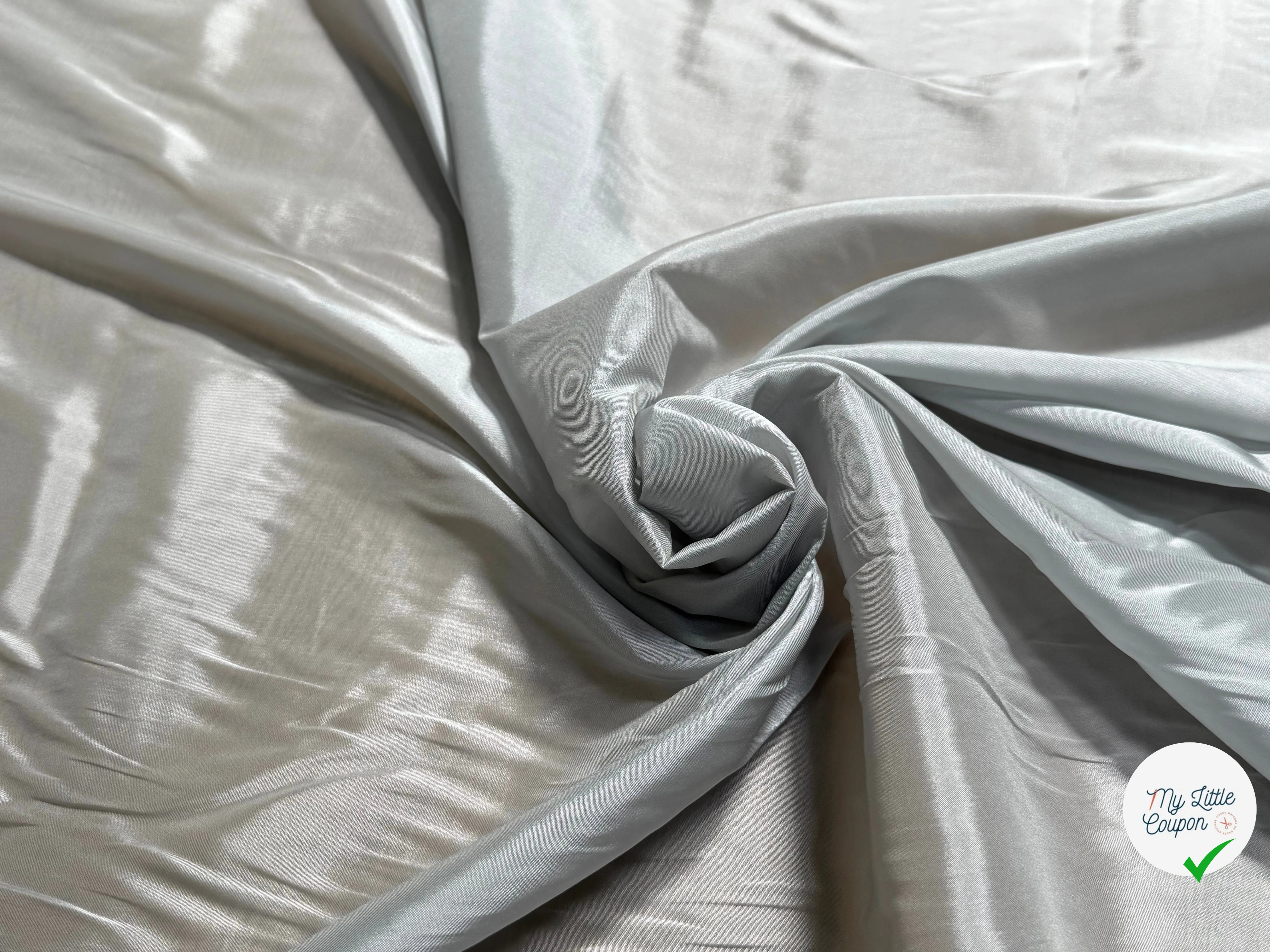 DOUBLURE SATINÉE STRETCH GRIS D'ACIER - My Little Coupon