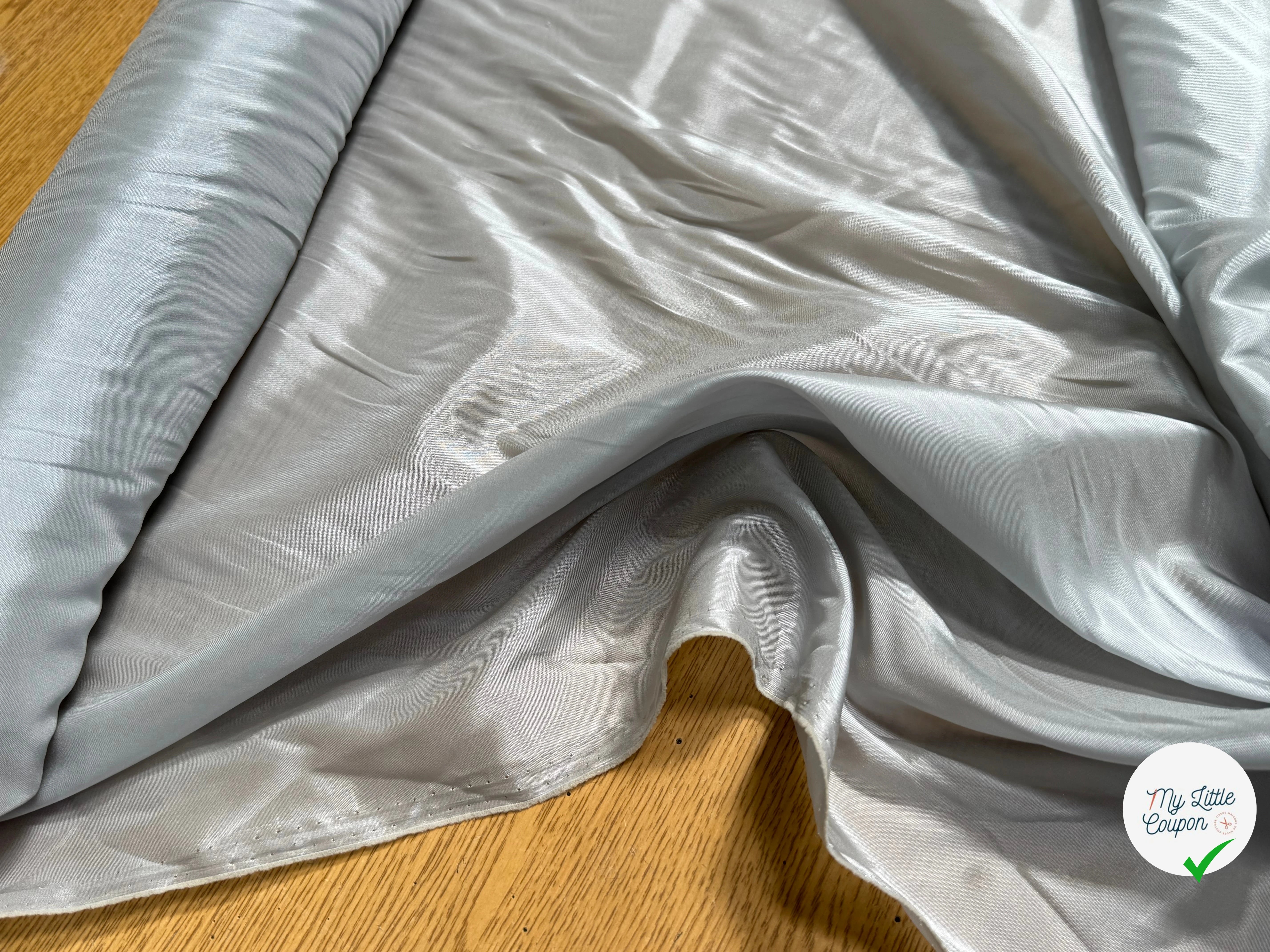 DOUBLURE SATINÉE STRETCH GRIS D'ACIER - My Little Coupon