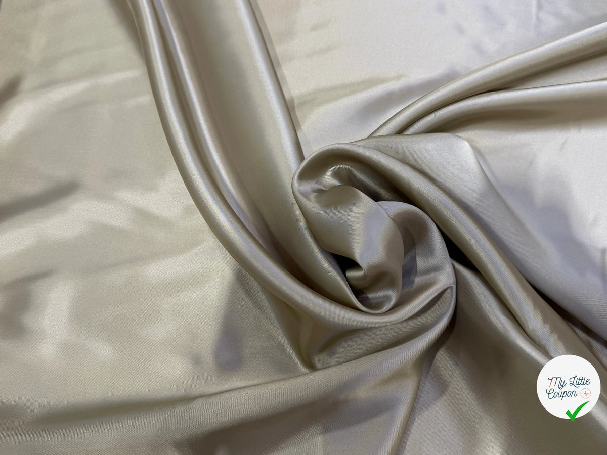 DOUBLURE SATINÉE VISCOSE BEIGE OR ULTRA BELLE - My Little Coupon