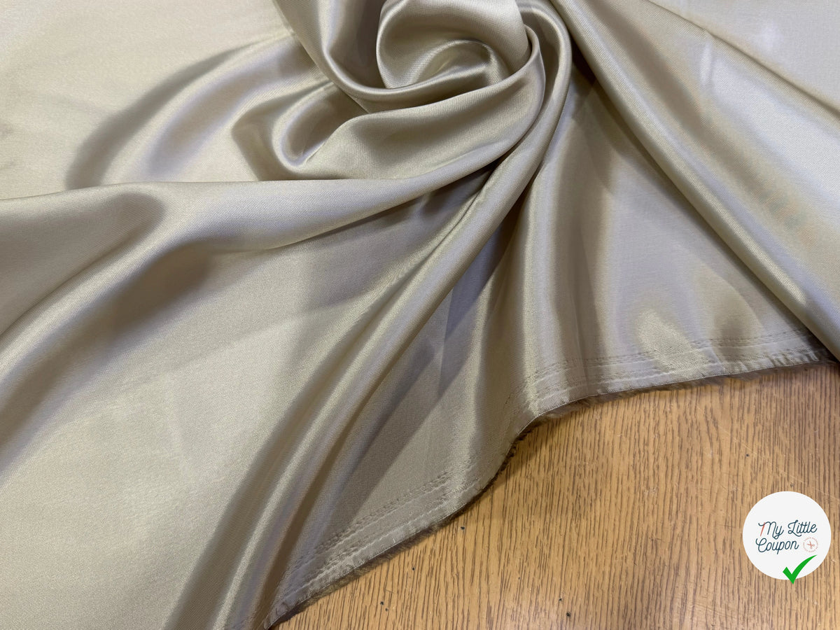 DOUBLURE SATINÉE VISCOSE BEIGE OR ULTRA BELLE - My Little Coupon